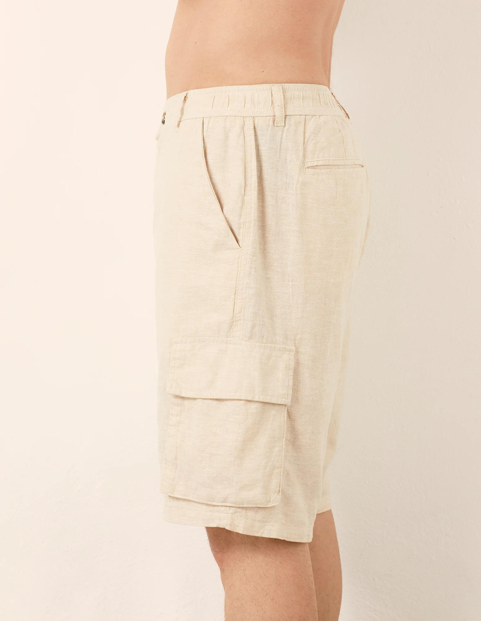Bermuda modello cargo Cotton Linen - Image 8