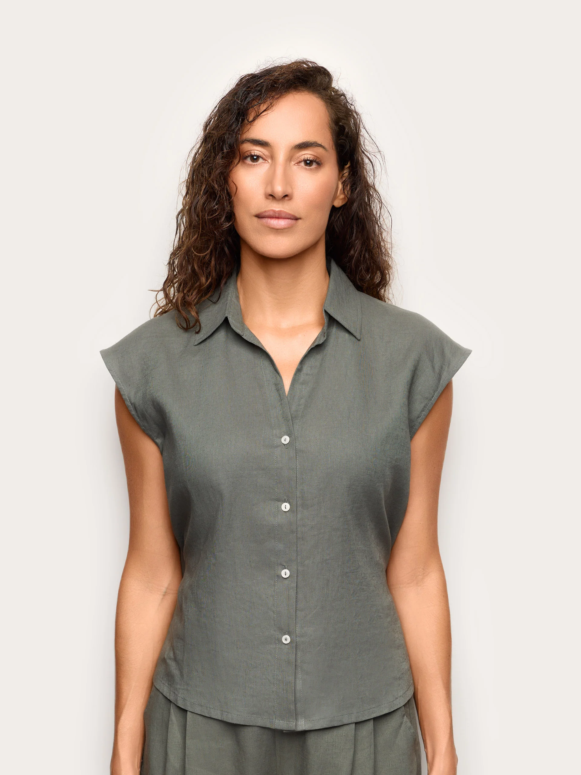 Blusa in Lino e Viscosa - Image 7