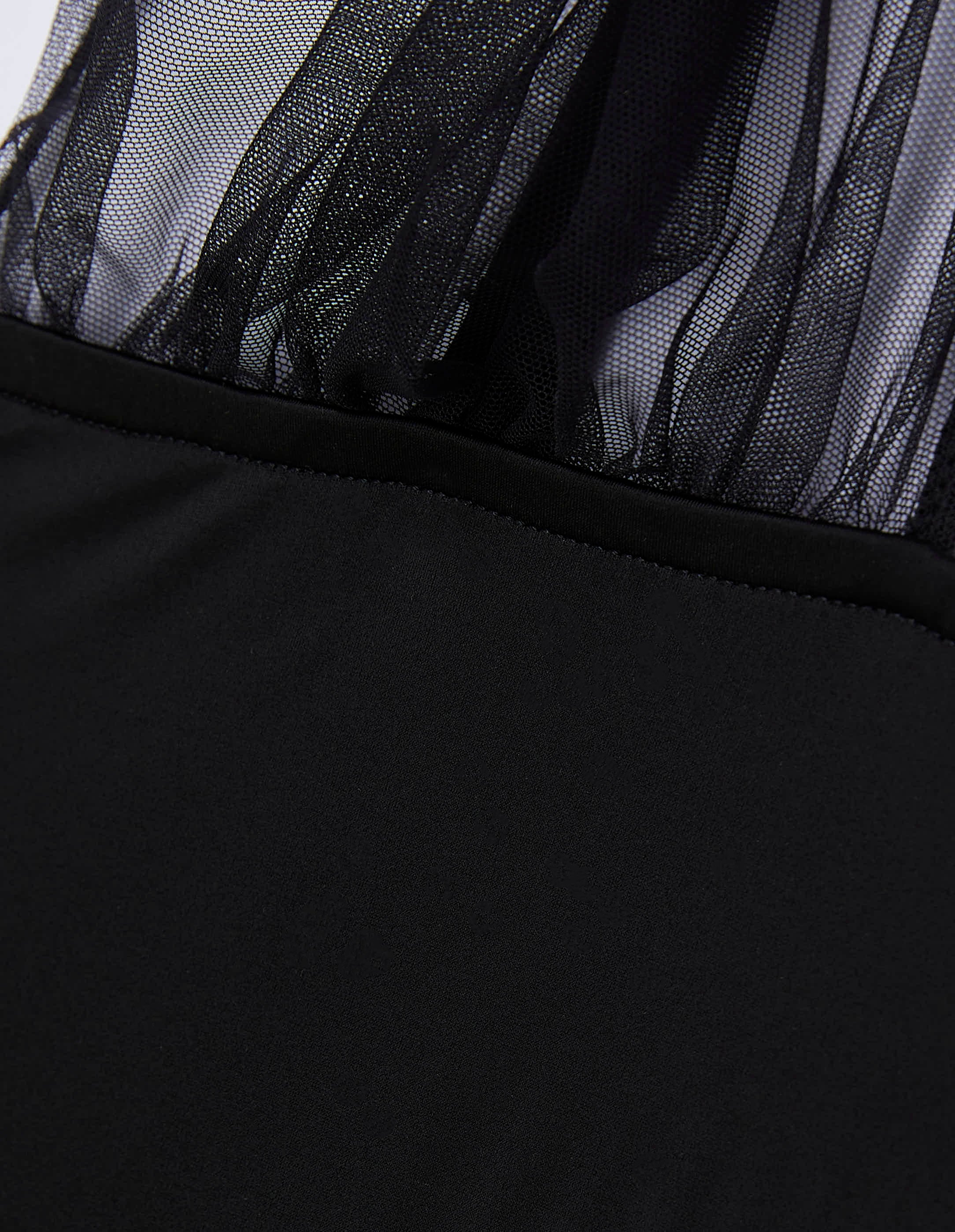 Body con bande in tulle con spalline regolabili Privè  - Veil - Image 6