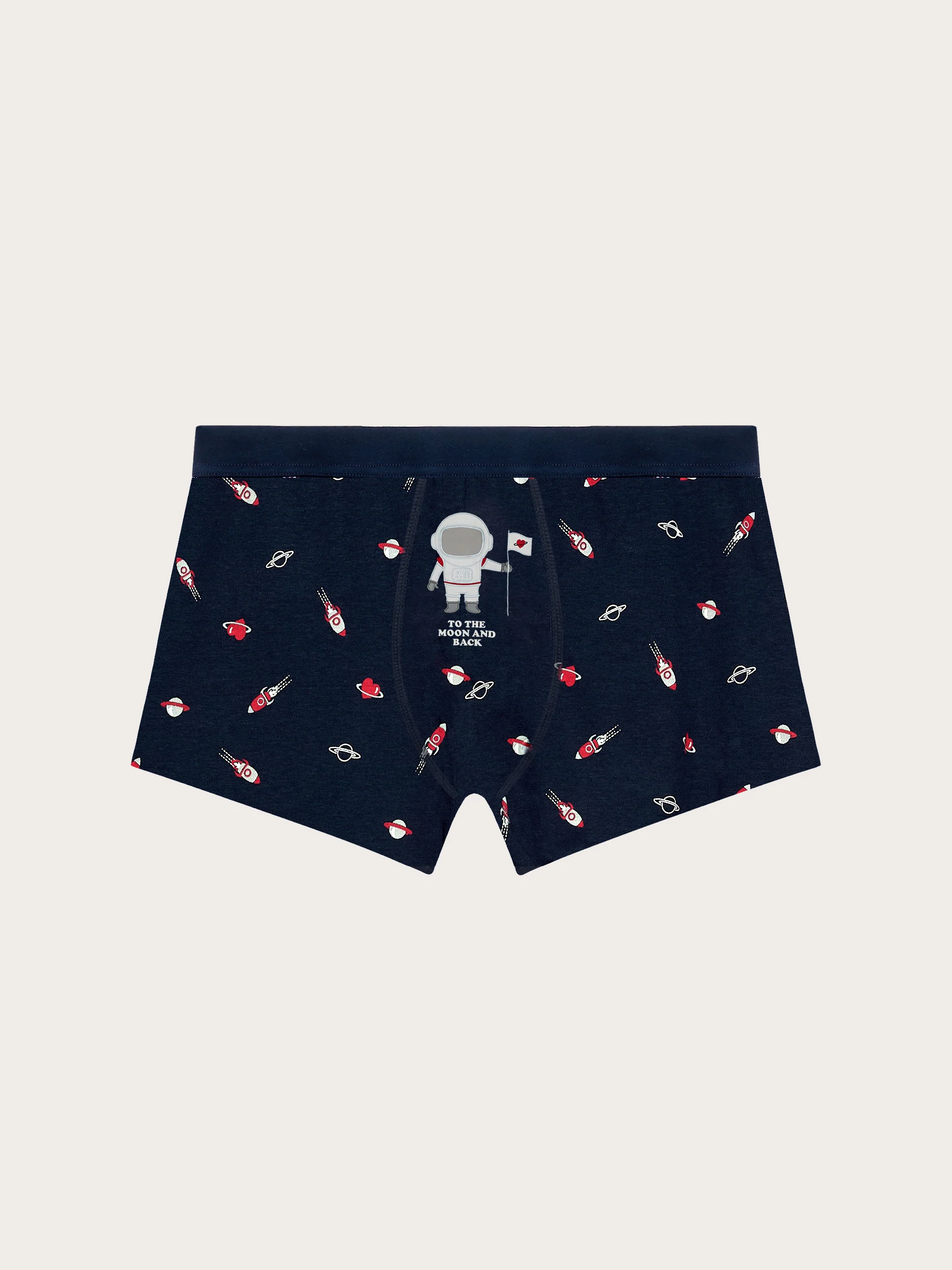 Boxer in jersey di cotone stampa Spazio - That 's Amore - Image 4