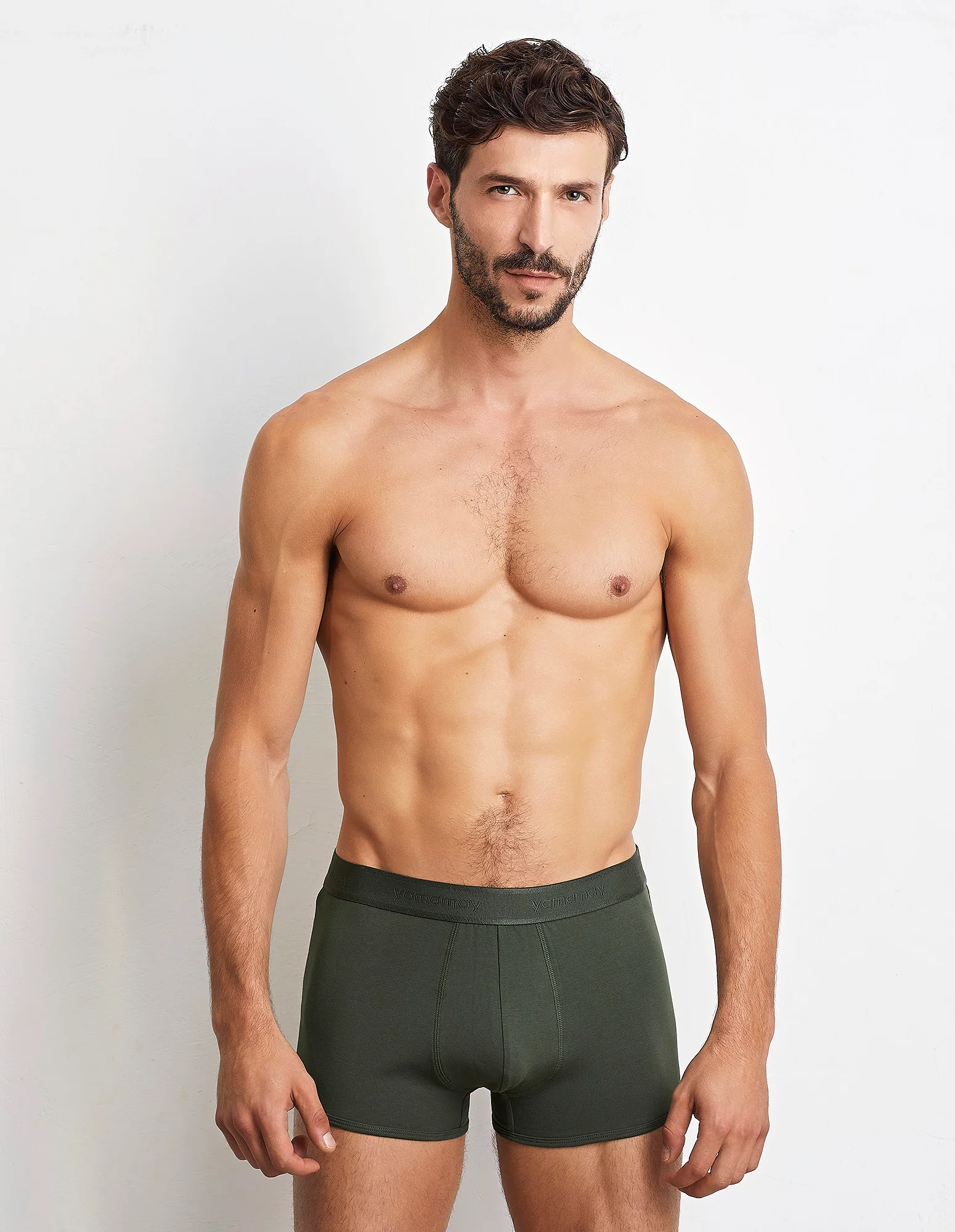 Boxer tinta unita con jersey elasticizzato Supima Luxury - Image 2