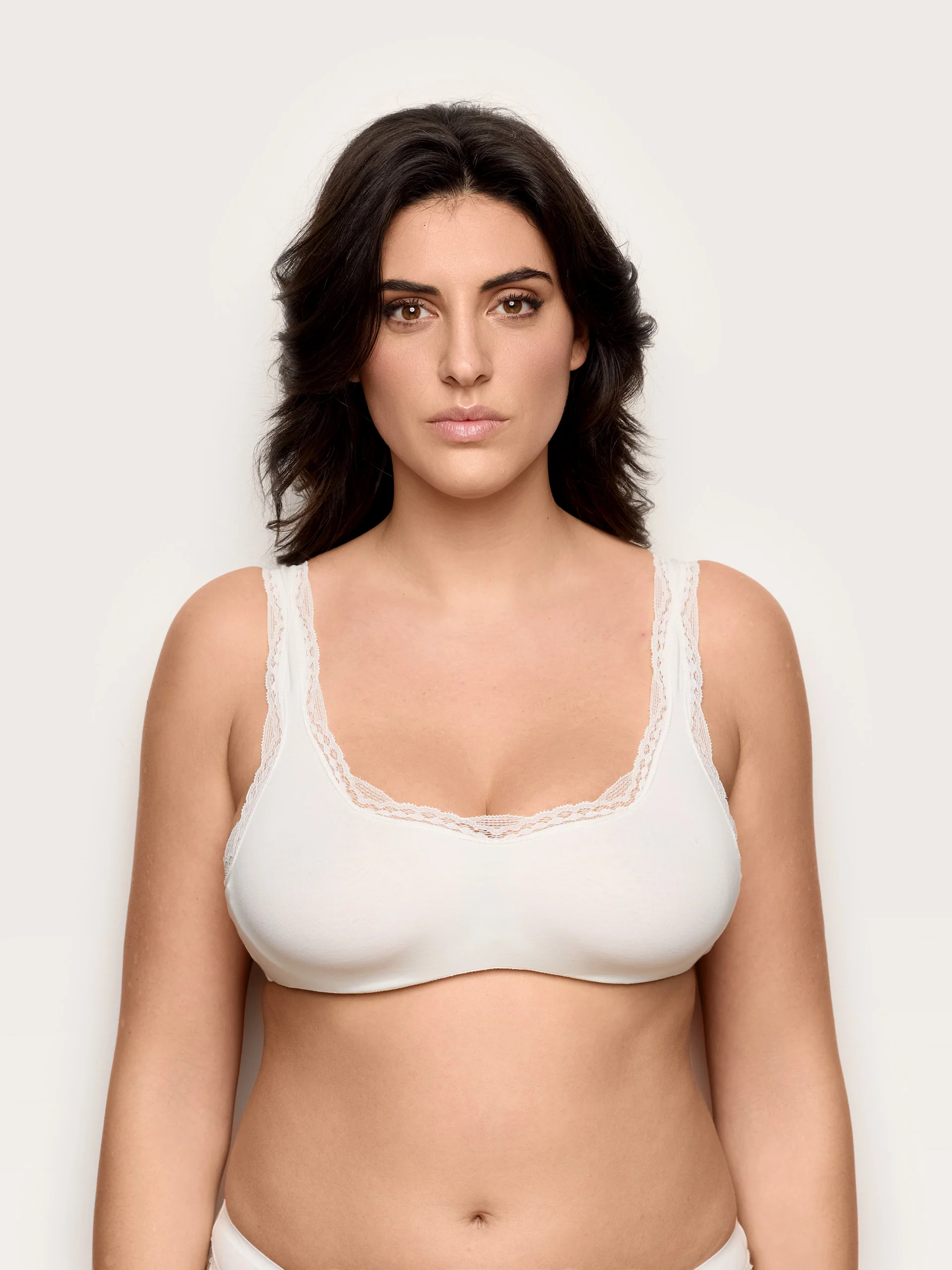 Bralette sfoderata con ferretto flessibile TENCEL™ Modal con seta - Image 2