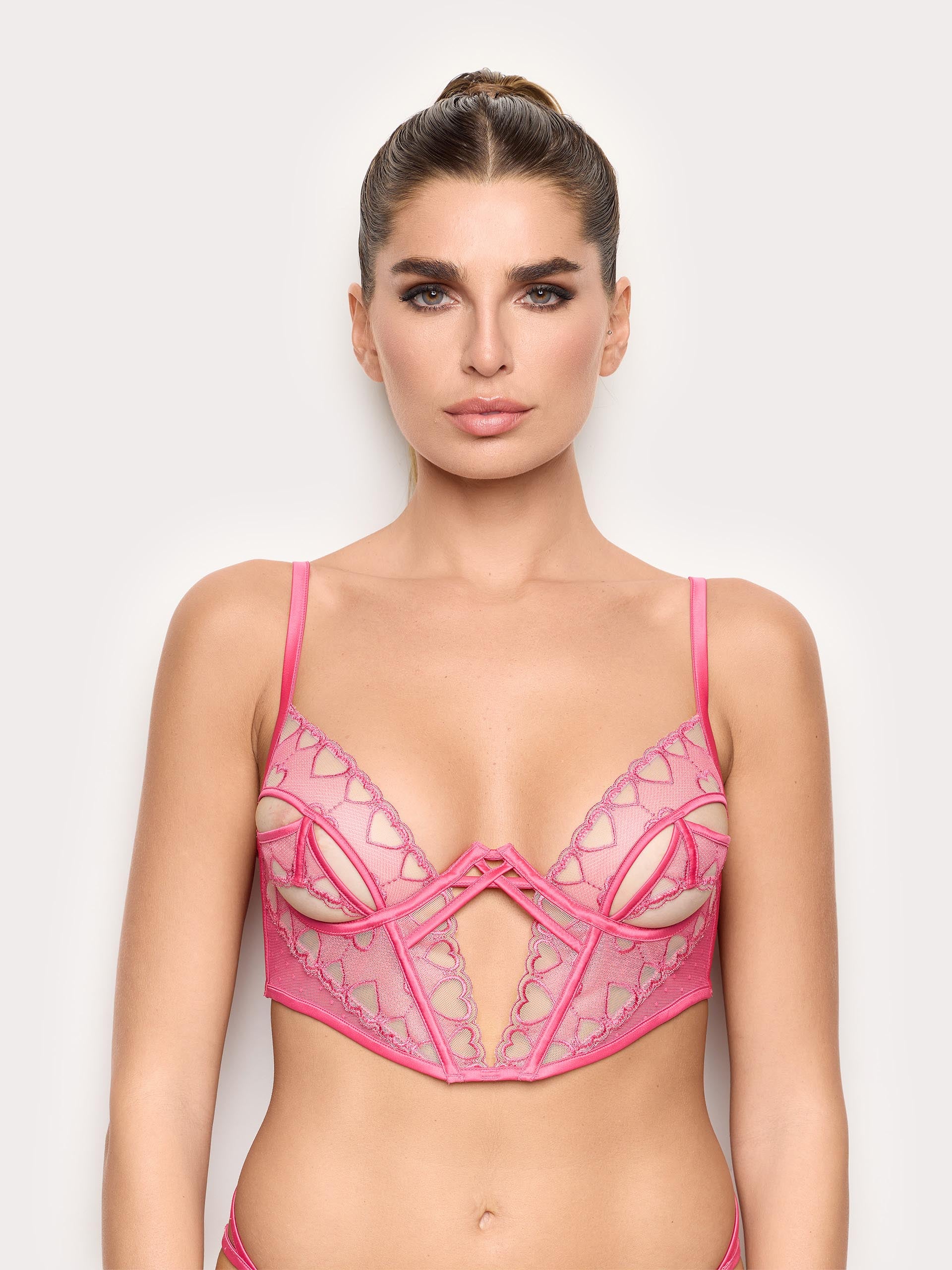 Bustier sfoderato con ferretto in tulle ricamato - Privè Beloved - Image 3