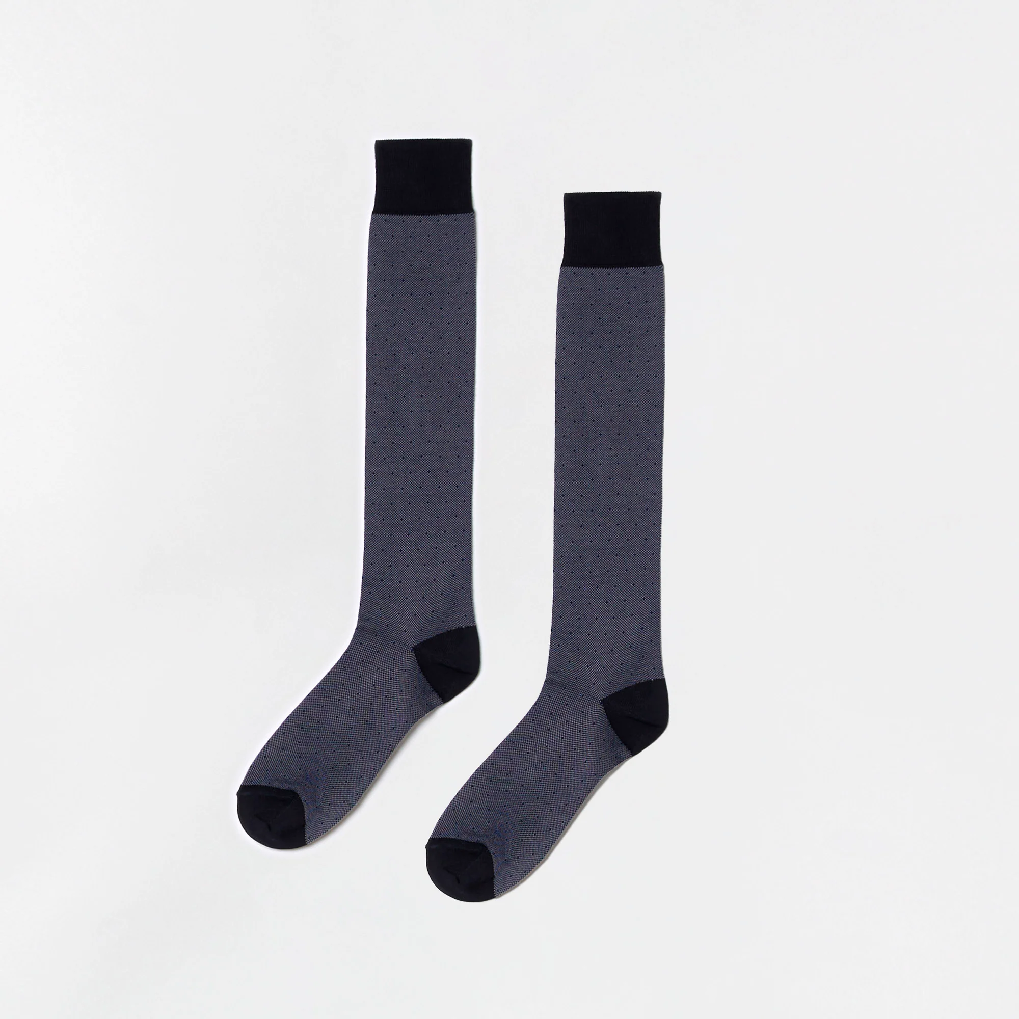 Calze lunghe blu con piccolissimi pois - Daily - Image 2