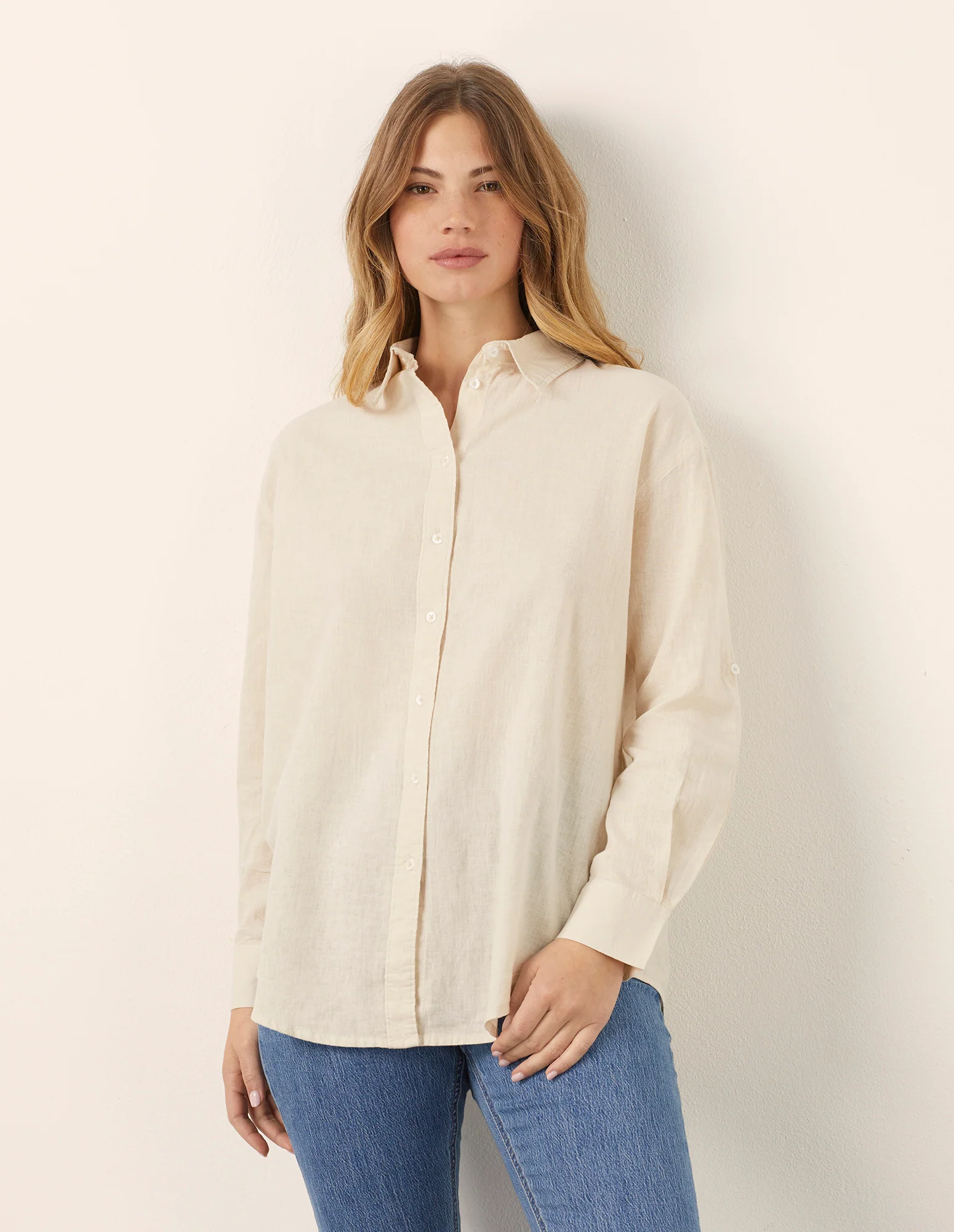 Camicia da donna a maniche lunghe Cotton Linen - Image 13
