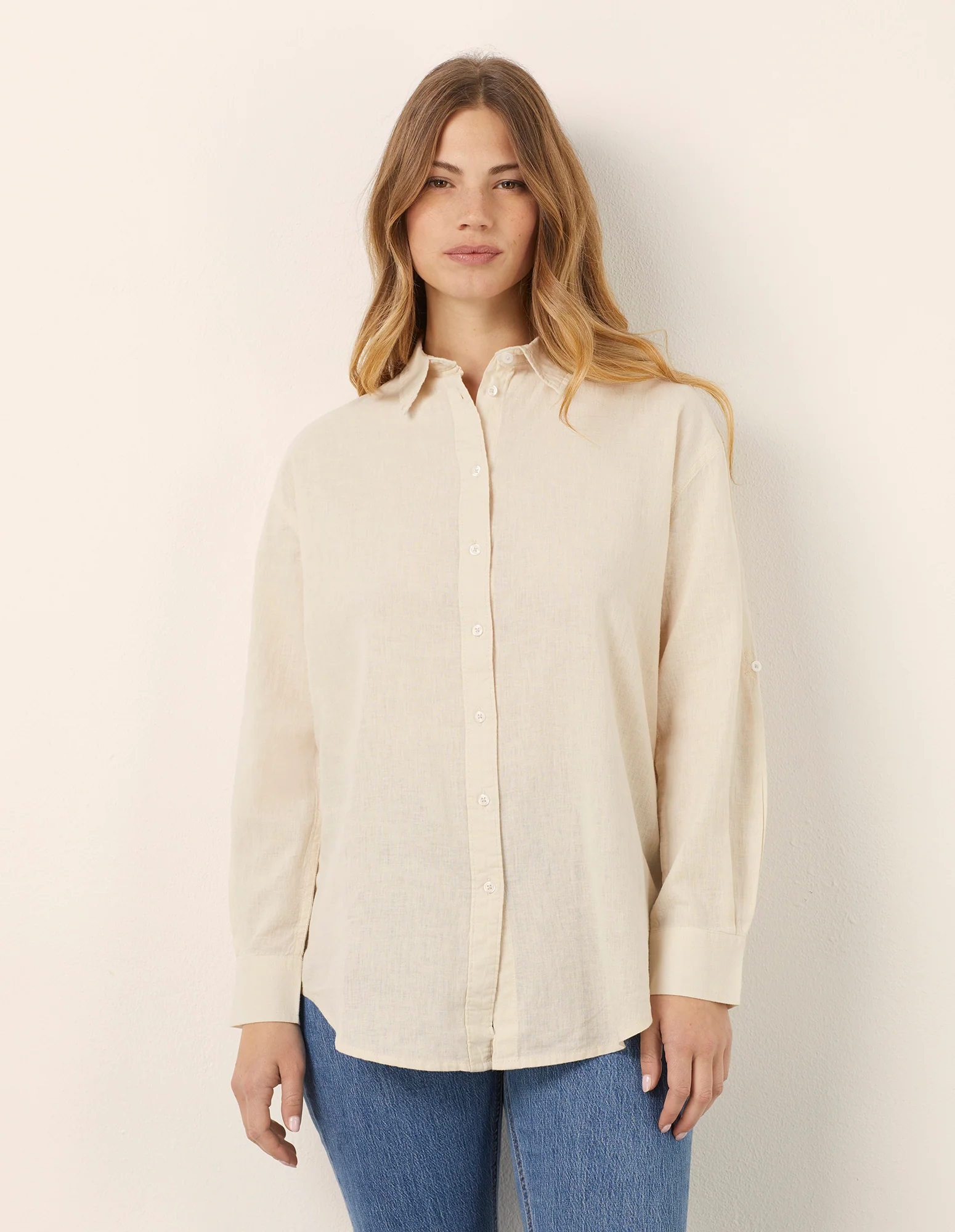 Camicia da donna a maniche lunghe Cotton Linen - Image 14