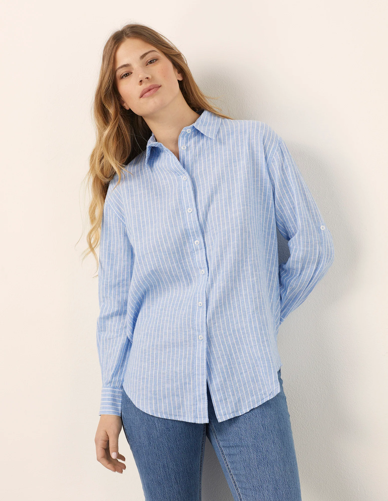 Camicia da donna a maniche lunghe Cotton Linen - Image 19