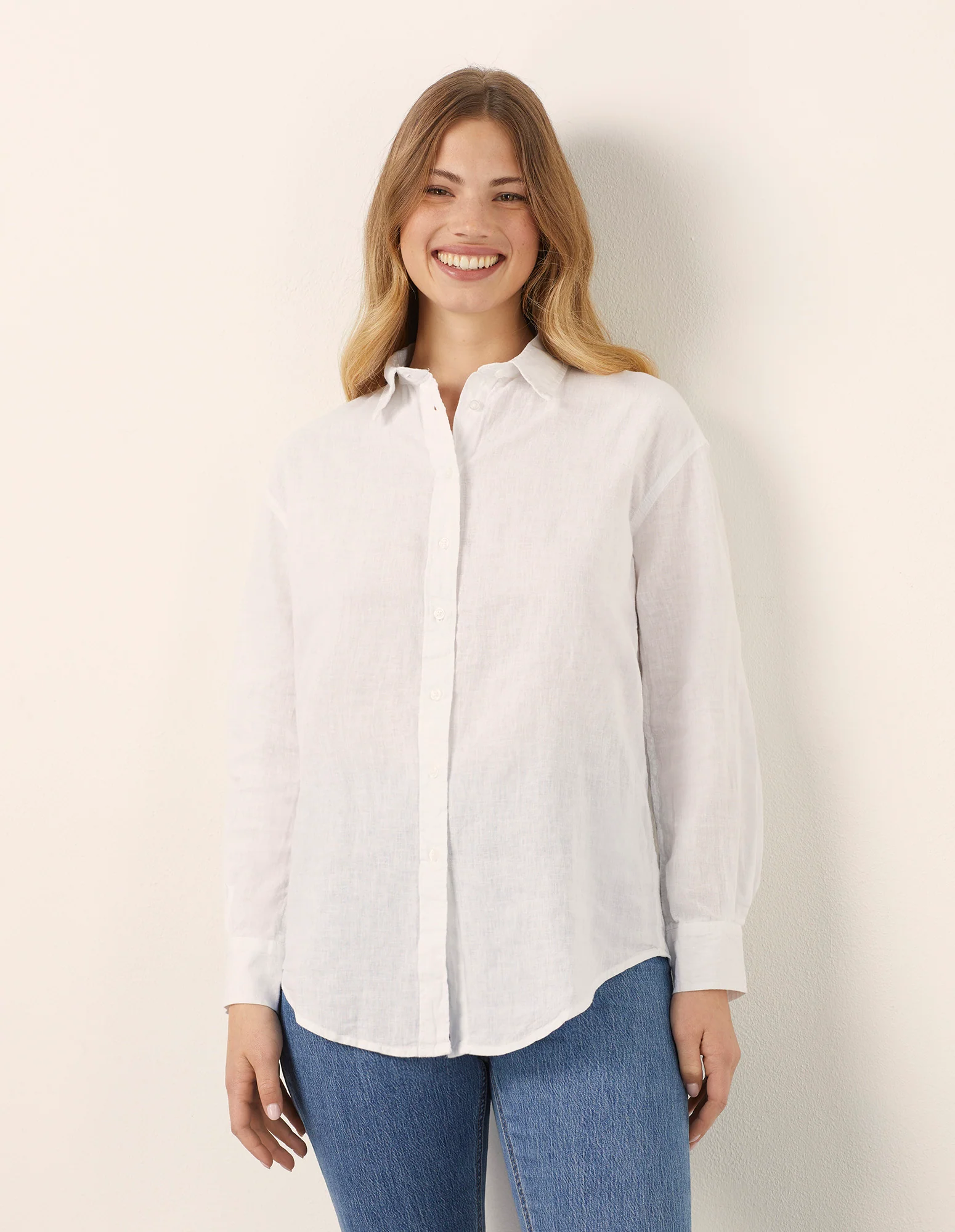 Camicia da donna a maniche lunghe Cotton Linen - Image 2