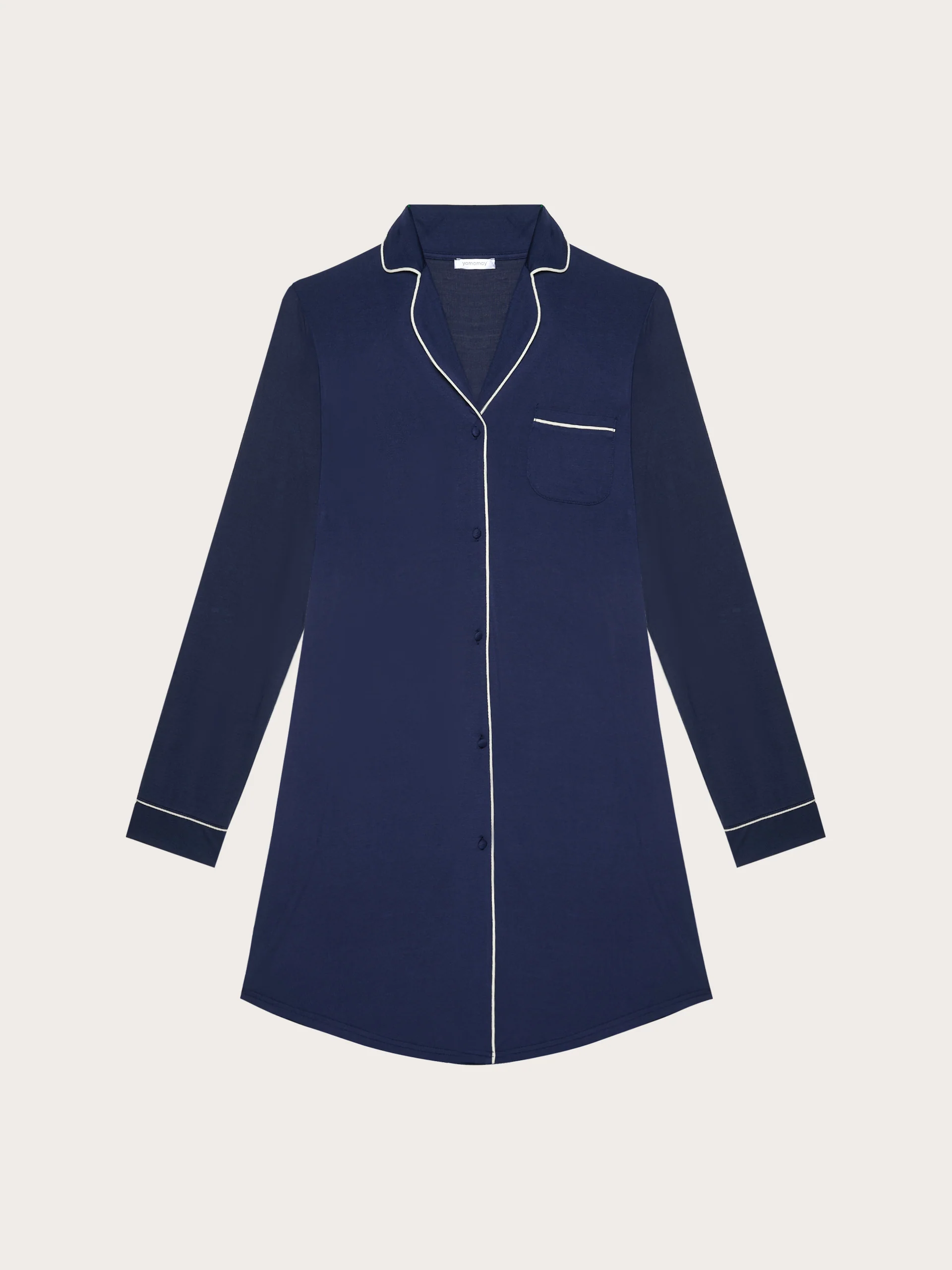 Camicia da notte manica lunga con TENCEL™ Modal - Daily - Image 4