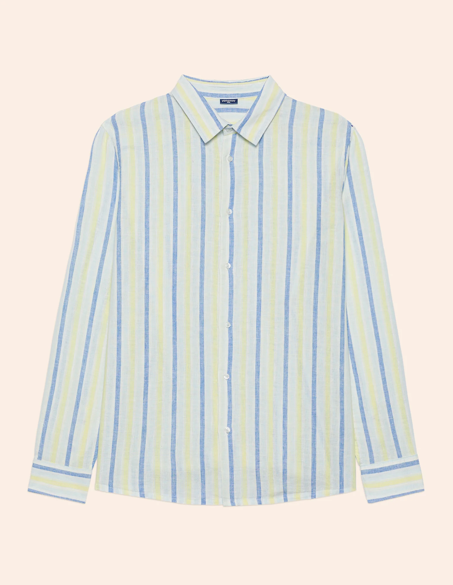Camicia da uomo con colletto classico Cotton Linen - Image 15