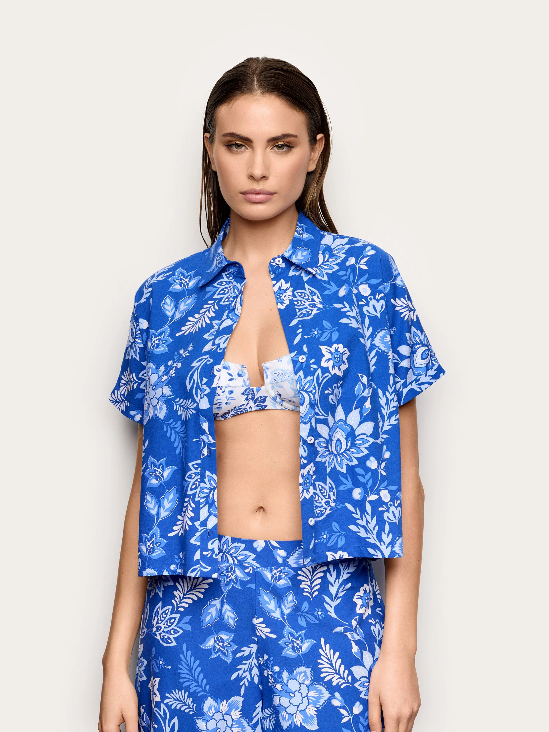 Camicia in cotone e viscosa - Greta