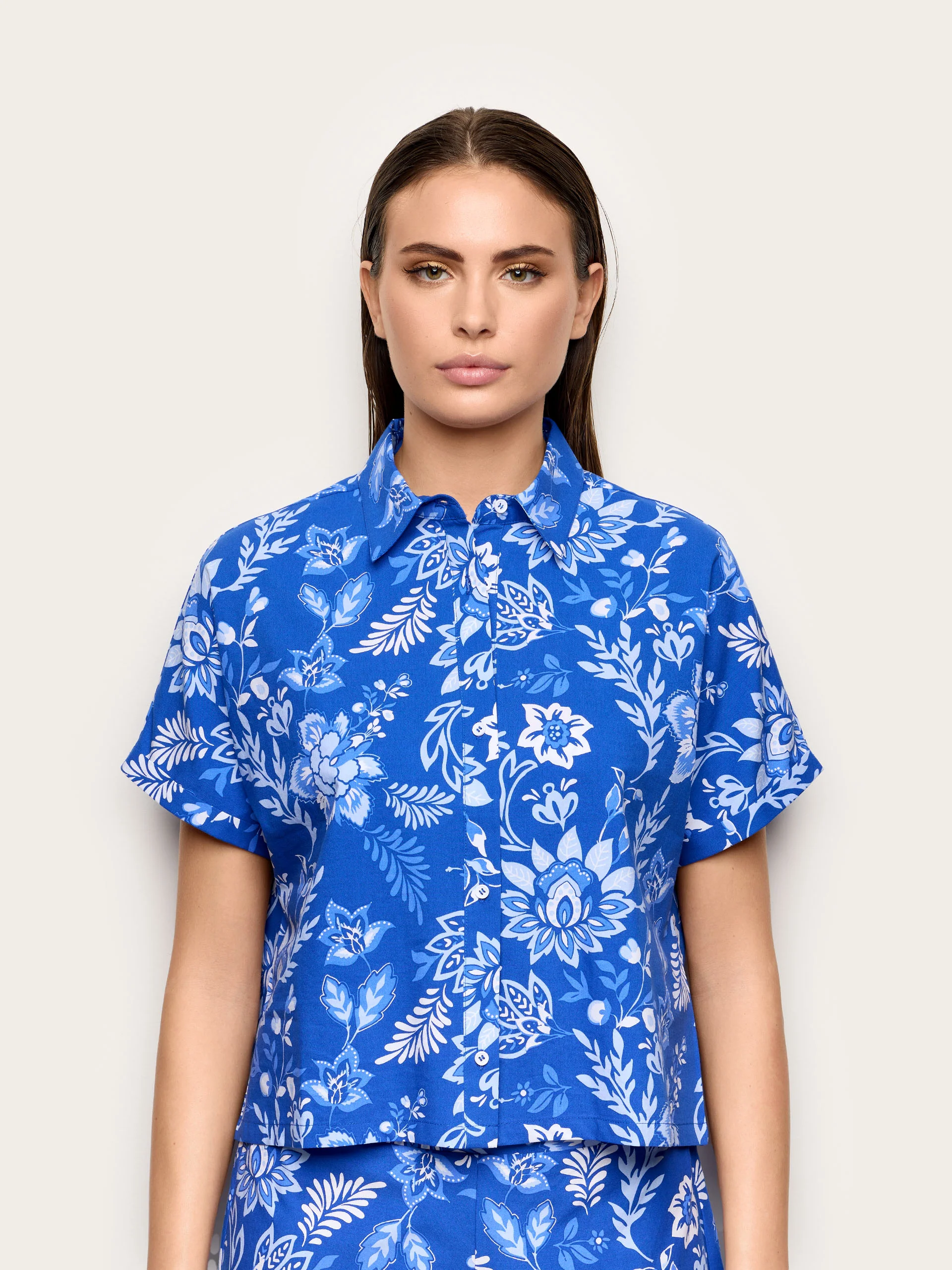 Camicia in cotone e viscosa - Greta - Image 2