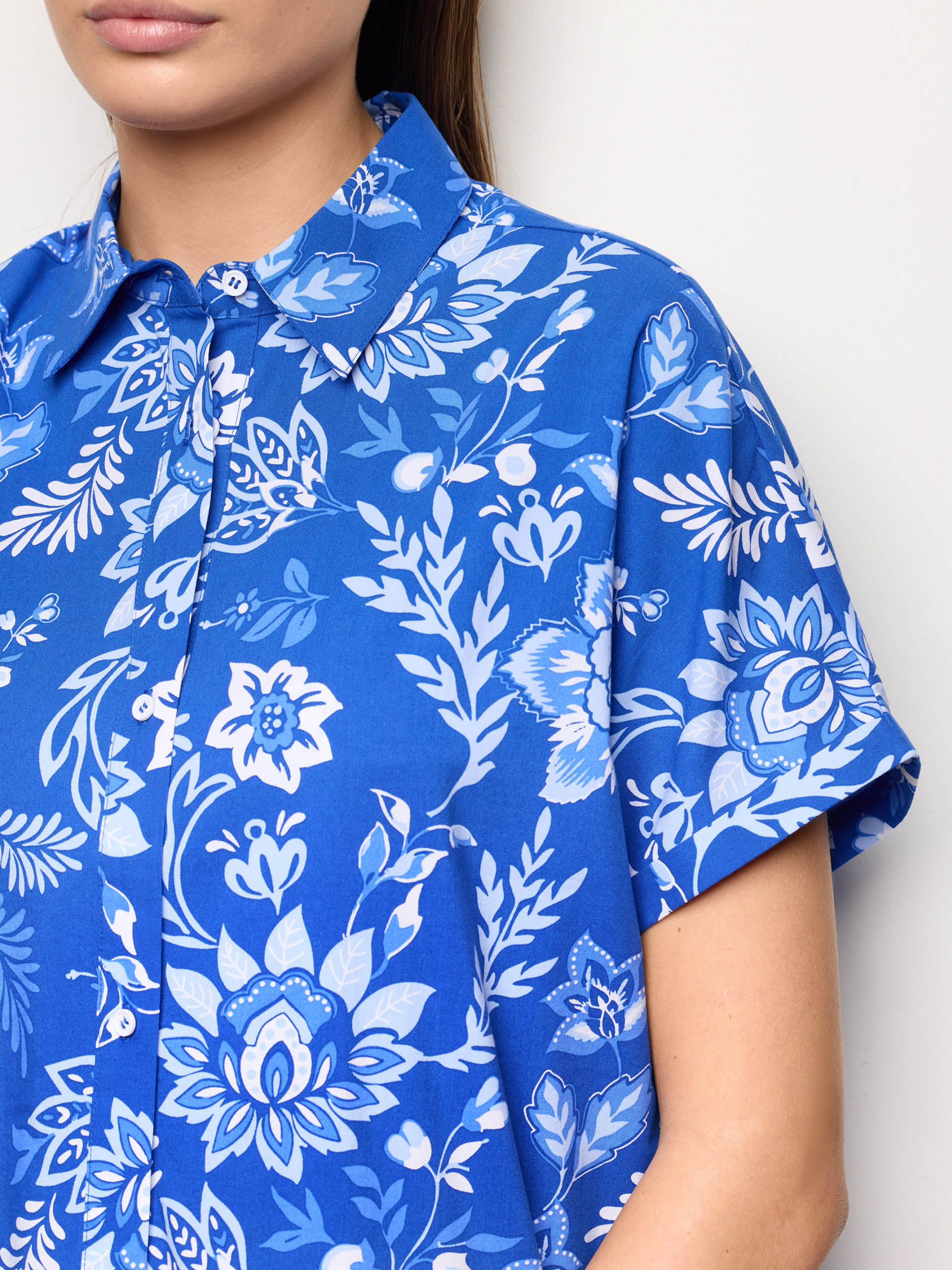 Camicia in cotone e viscosa - Greta - Image 3