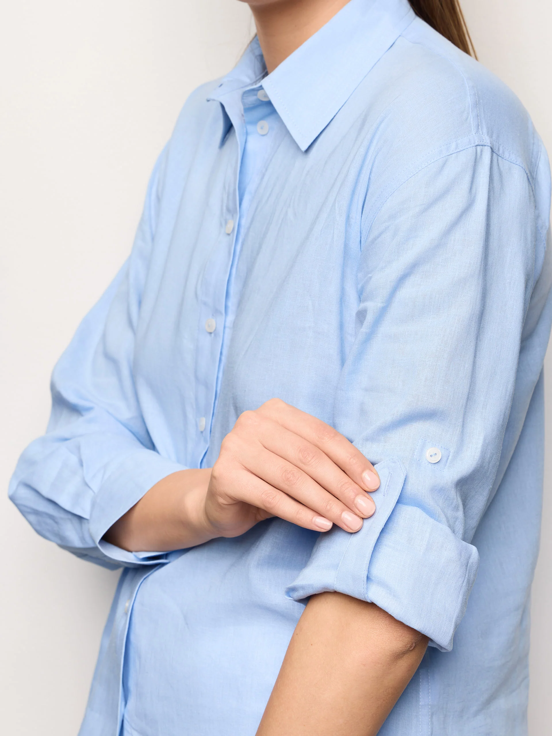 Camicia manica lunga in Lino e Viscosa - Image 3