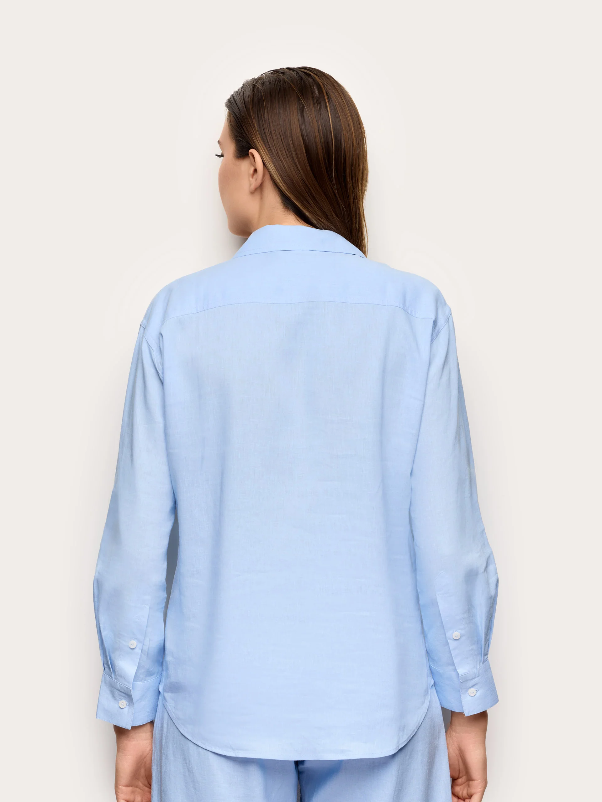 Camicia manica lunga in Lino e Viscosa - Image 4