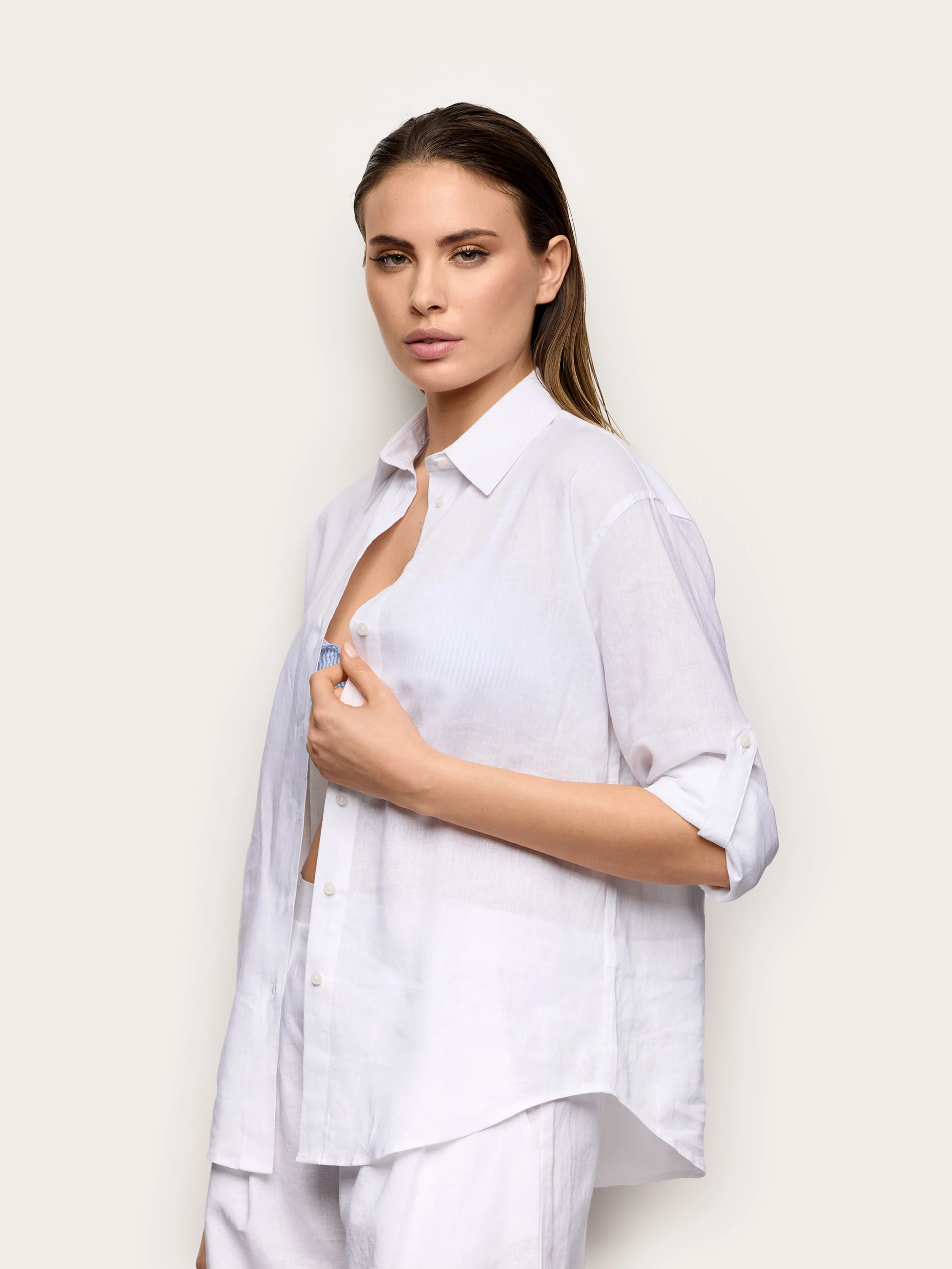 Camicia manica lunga in Lino e Viscosa - Image 6