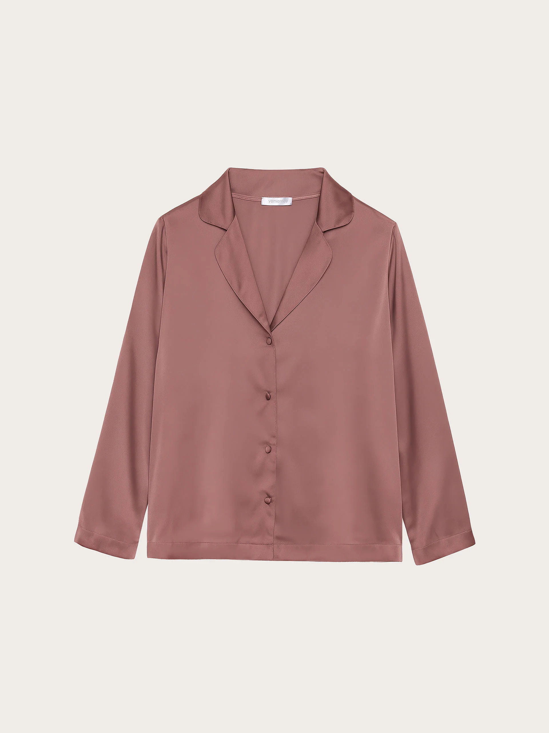 Camicia manica lunga in raso - Primula Color - Image 5