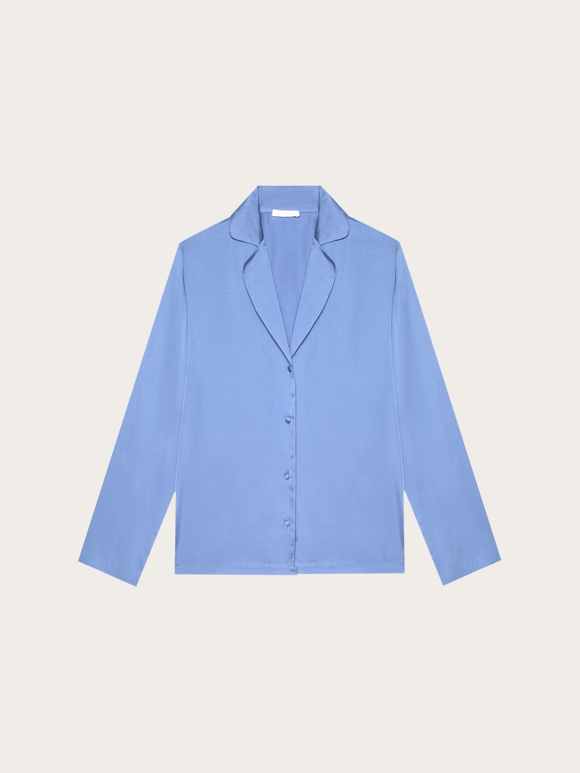 Camicia manica lunga in raso - Primula Color - Image 5