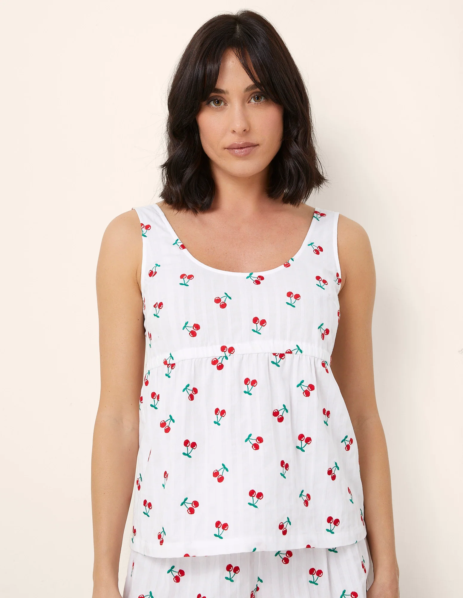 Canotta del pigiama da donna con stampa Cherry - Image 2