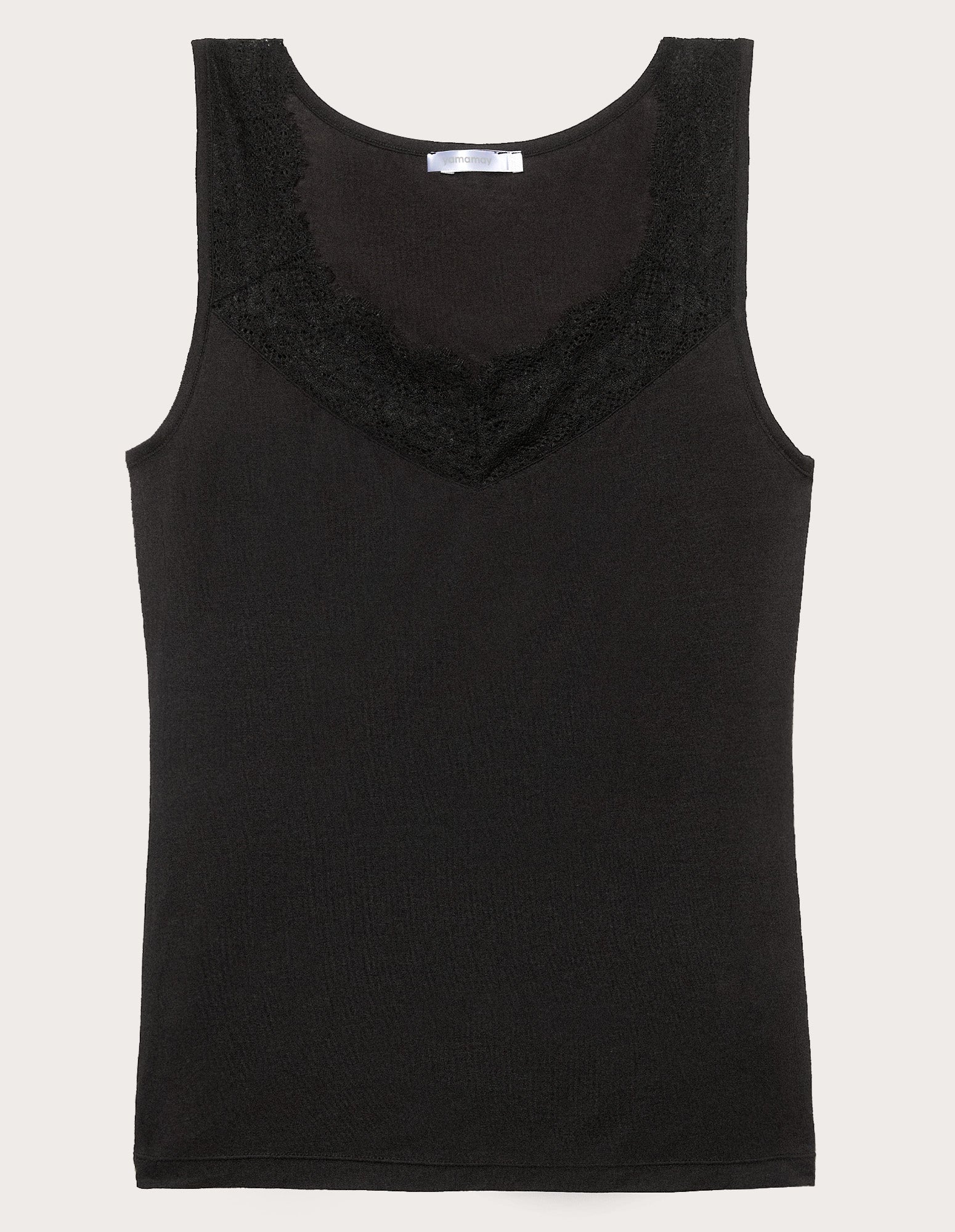 Canotta scollo a V Basic in TENCEL™ Modal con Lana - Image 10