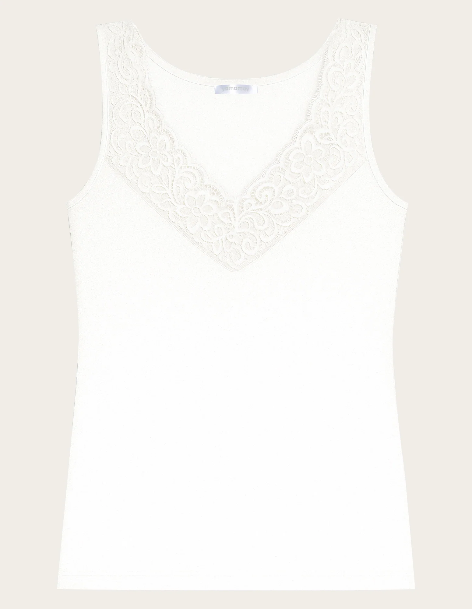Canotta scollo a V Basic in TENCEL™ Modal con Lana - Image 5