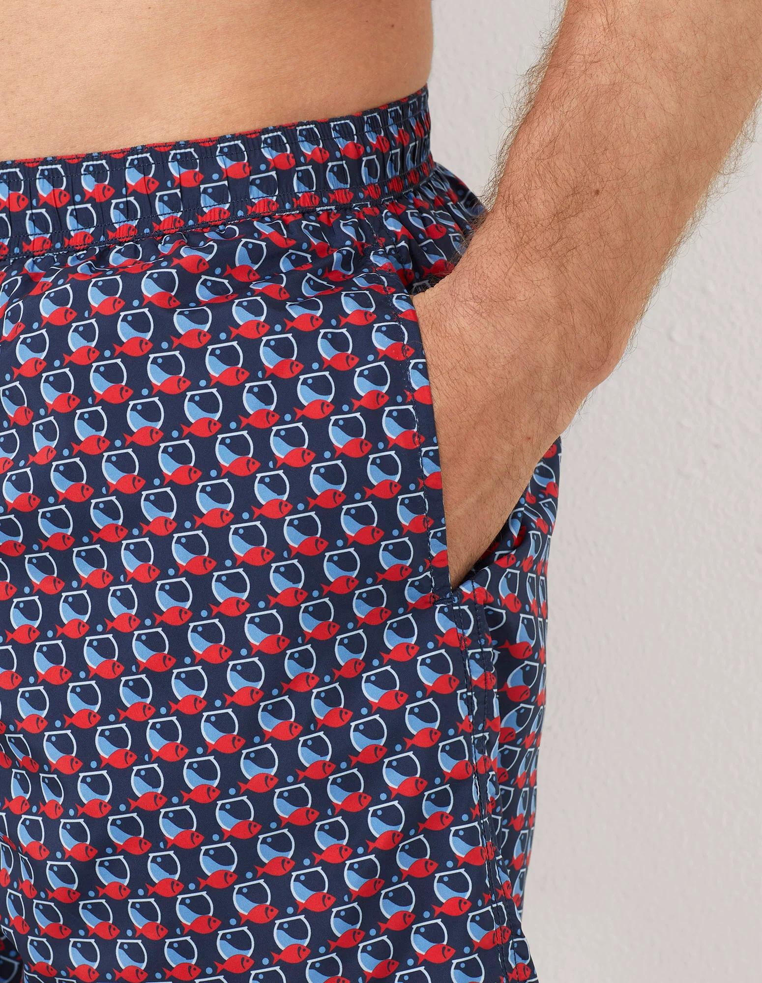 Costume boxer da uomo con pesci Marina I - Image 4