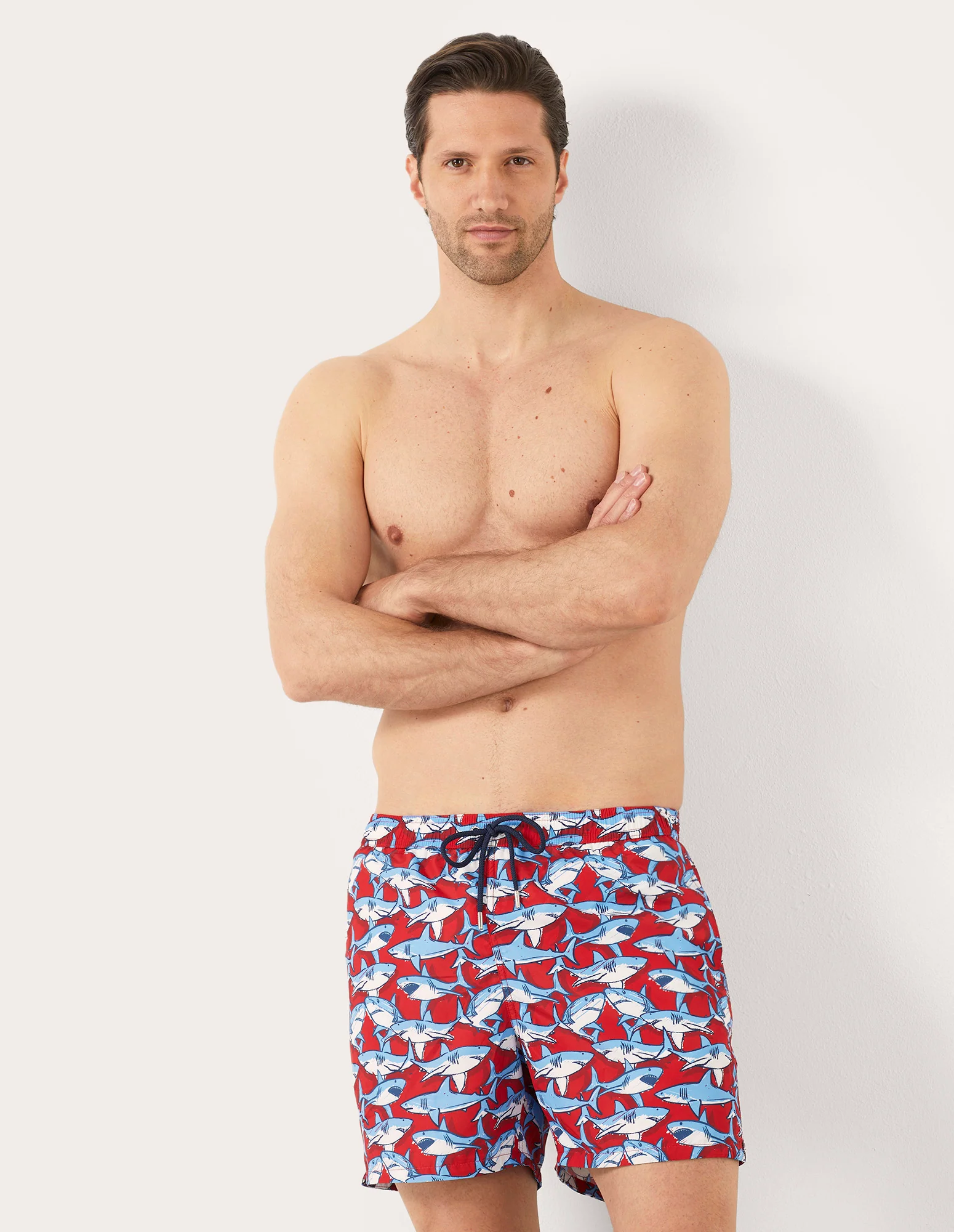 Costume boxer da uomo con squali Coral Reef - Image 5