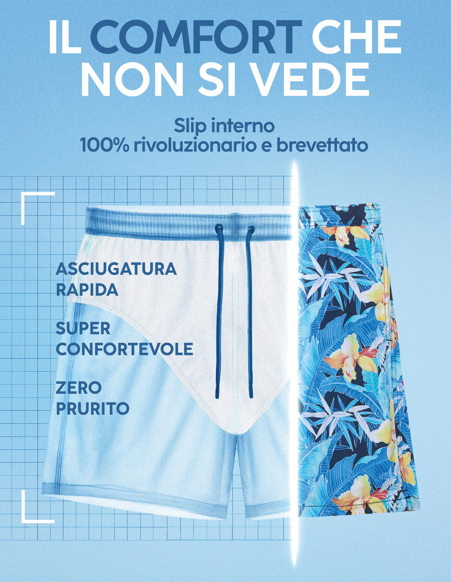 Costume boxer da uomo con tasche con cerniera Passepartout - Image 11