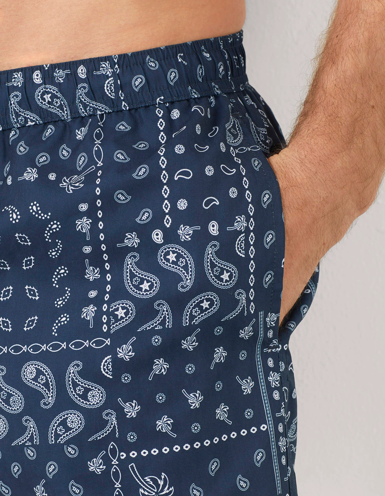 Costume boxer da uomo effetto cashmere Marina - Image 4