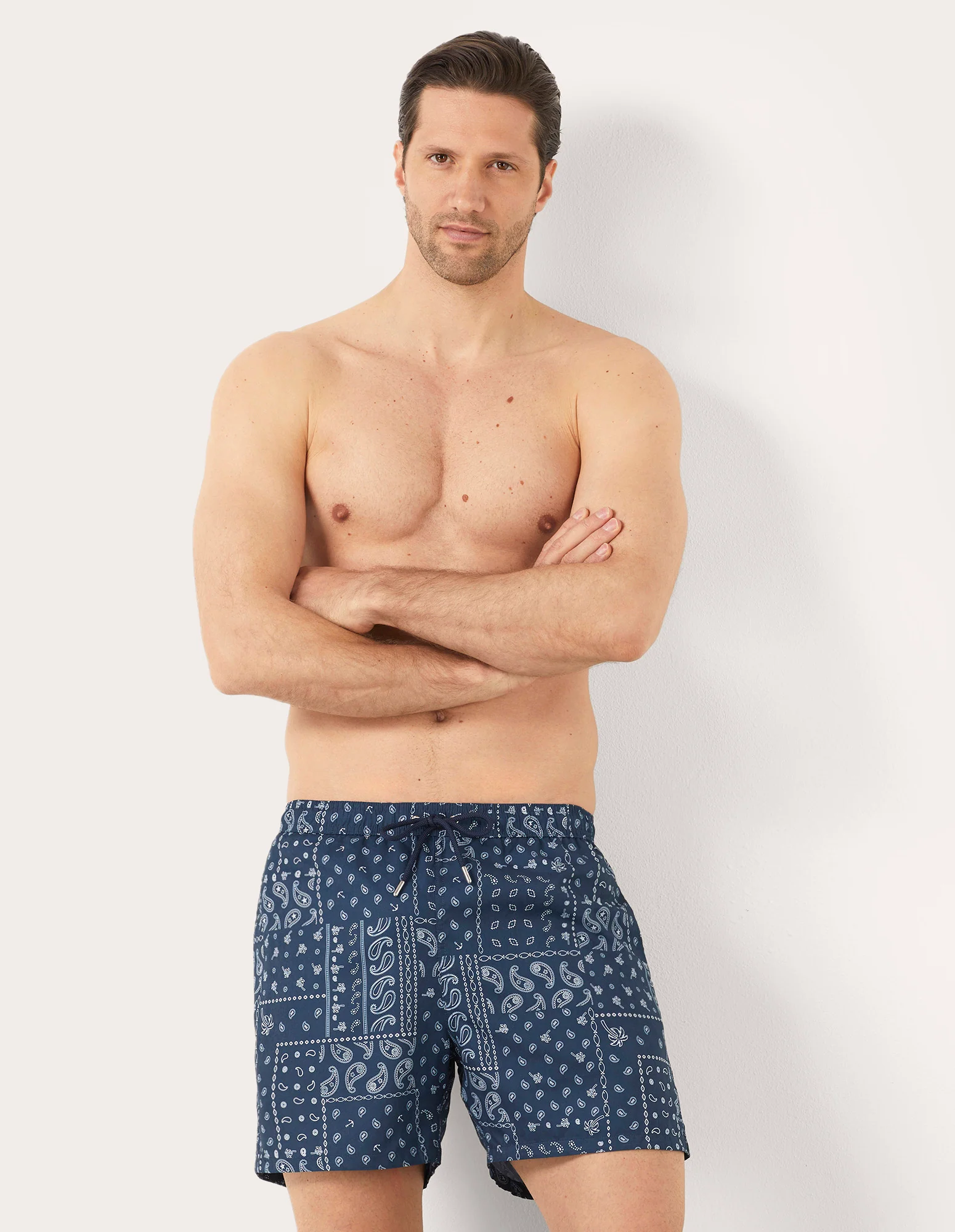 Costume boxer da uomo effetto cashmere Marina - Image 5