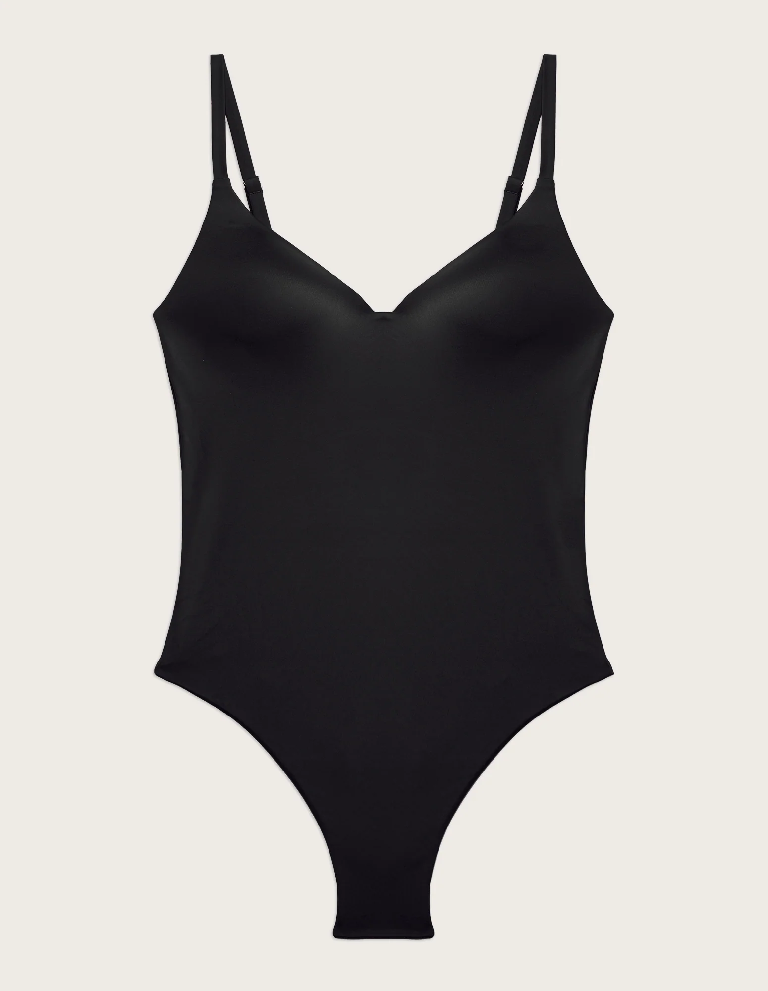 Costume intero nero con coppe leggermente imbottite Essentials - Image 5
