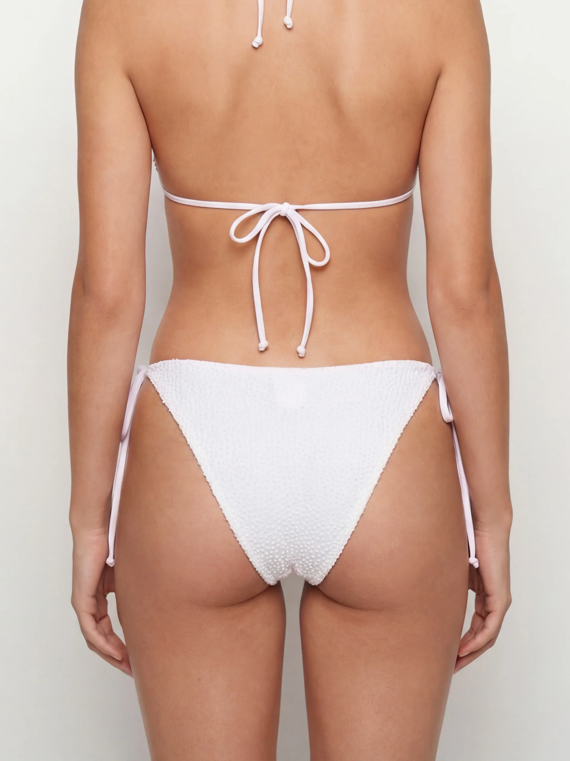 Costume slip lacci con ricamo - Baby Blu - Image 5