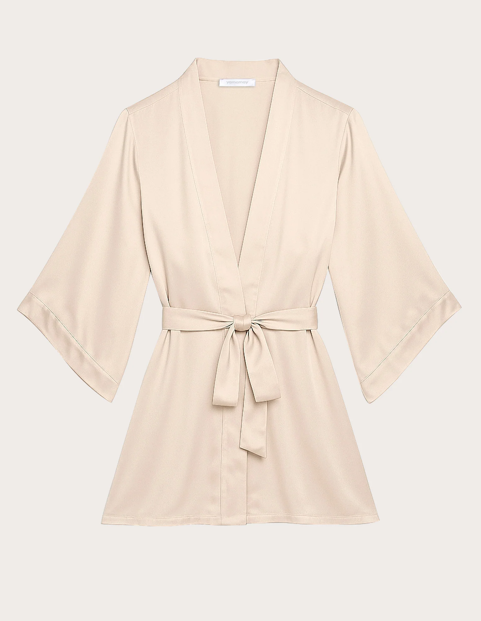 Kimono corto in raso di viscosa Satin Dream - Image 10
