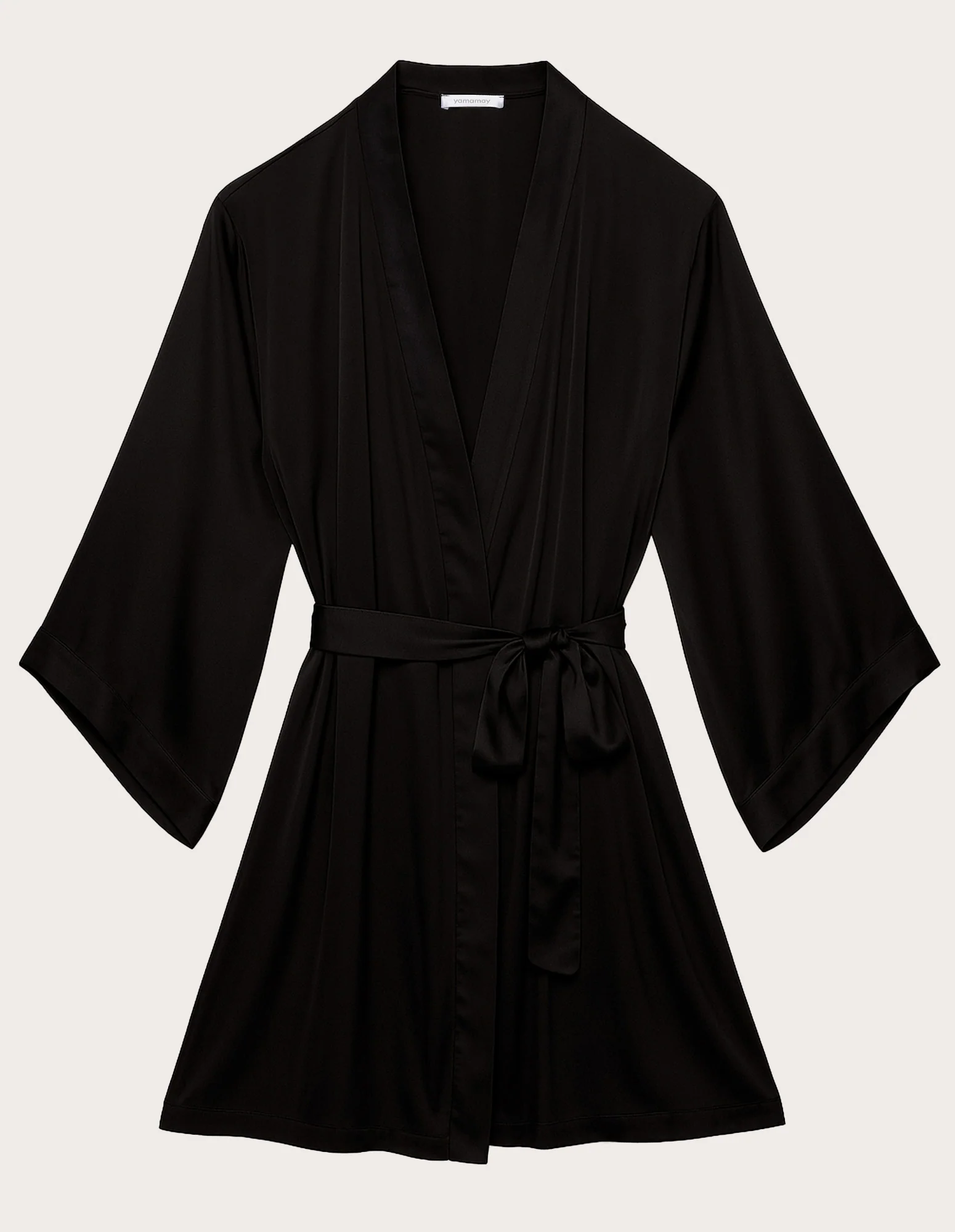 Kimono corto in raso di viscosa Satin Dream - Image 5