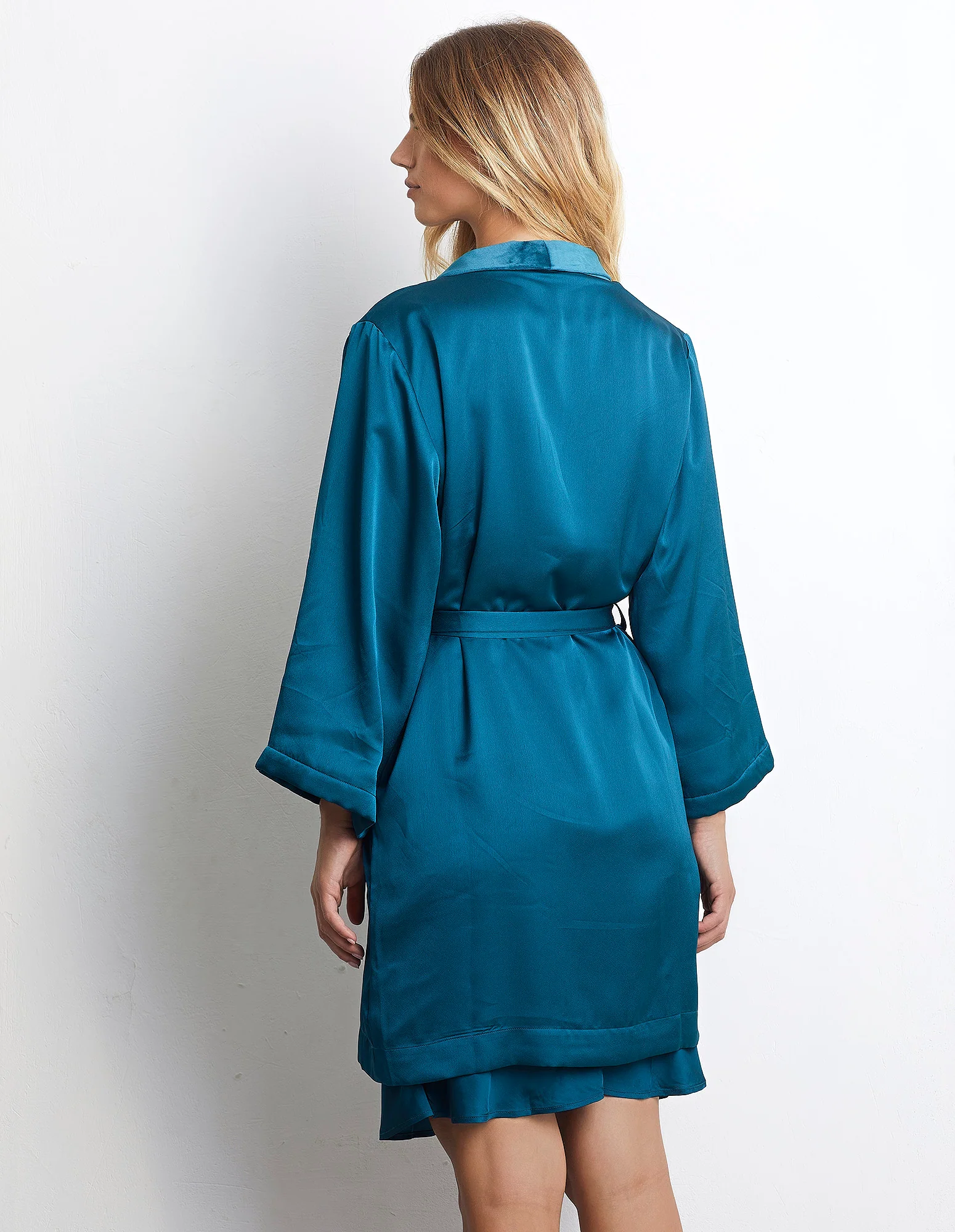 Kimono in raso Emerald Touch - Image 3