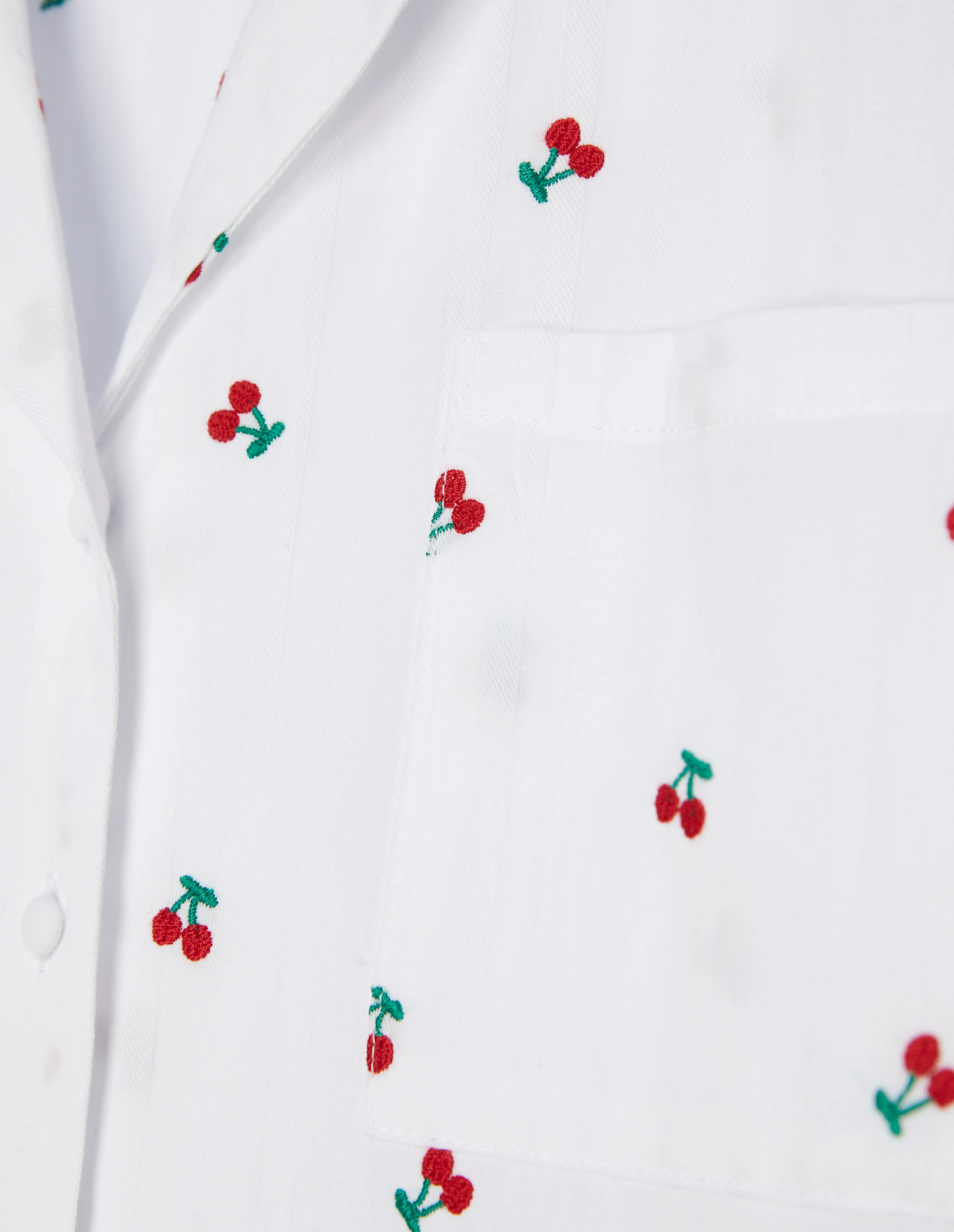 Maglia aperta a maniche corte con stampa Cherry - Image 6