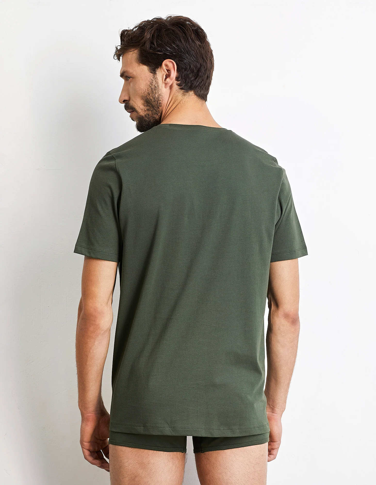 Maglia girocollo a maniche corte in cotone Supima Luxury - Image 3