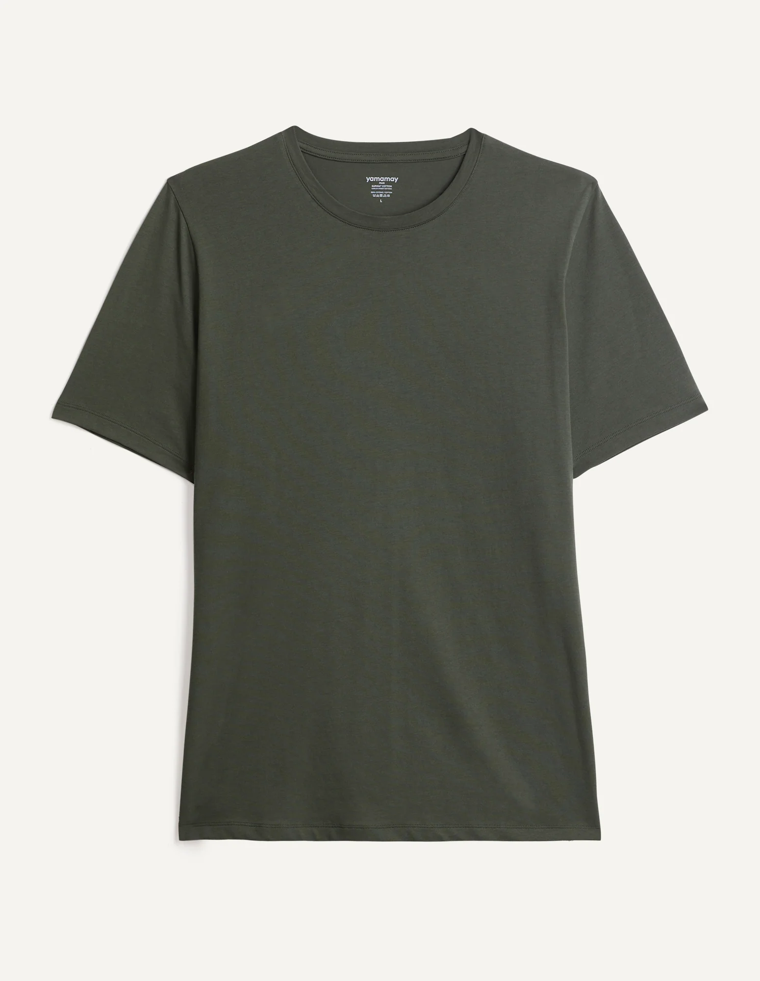 Maglia girocollo a maniche corte in cotone Supima Luxury - Image 4