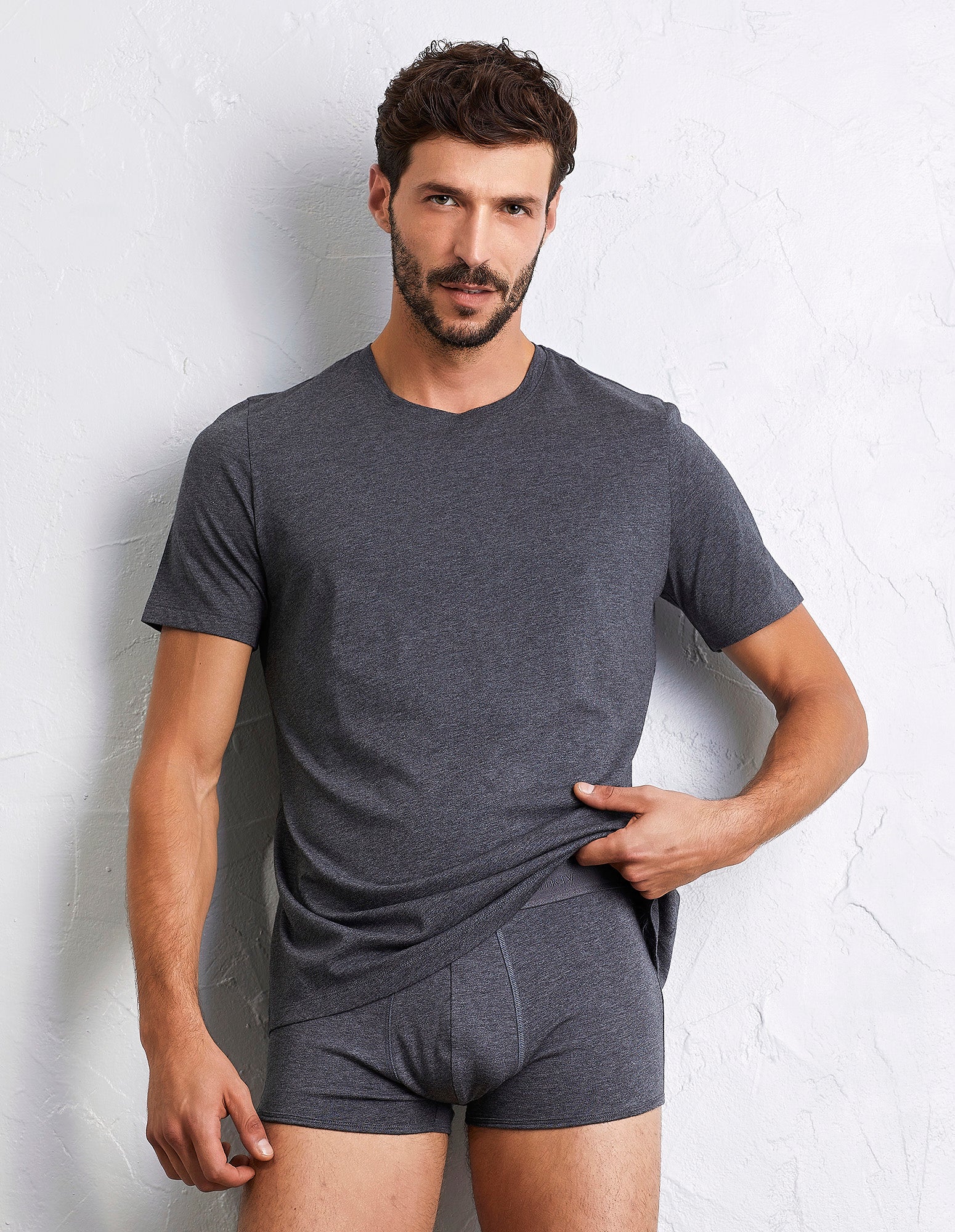 Maglia girocollo a maniche corte in cotone Supima Luxury - Image 5