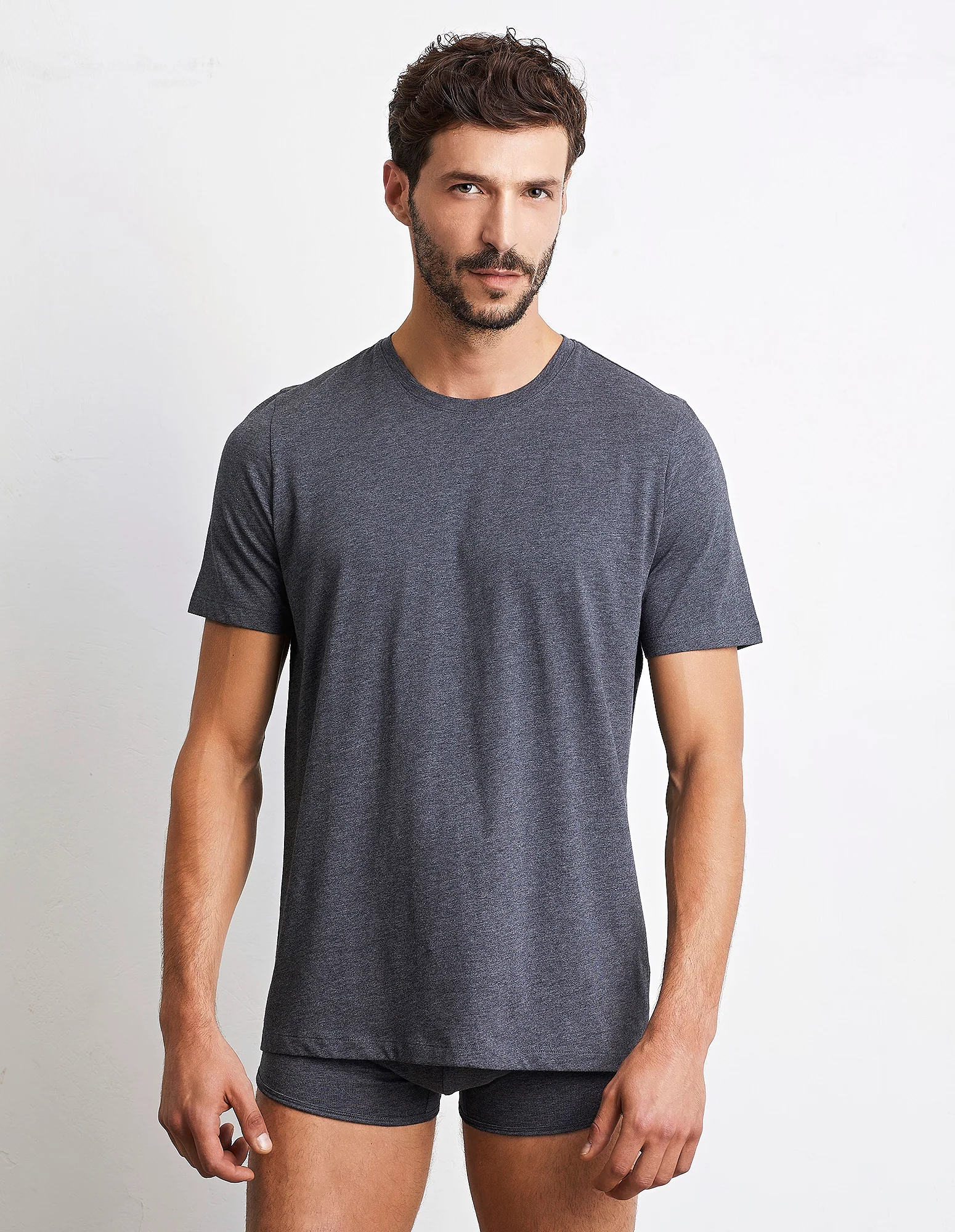 Maglia girocollo a maniche corte in cotone Supima Luxury - Image 6