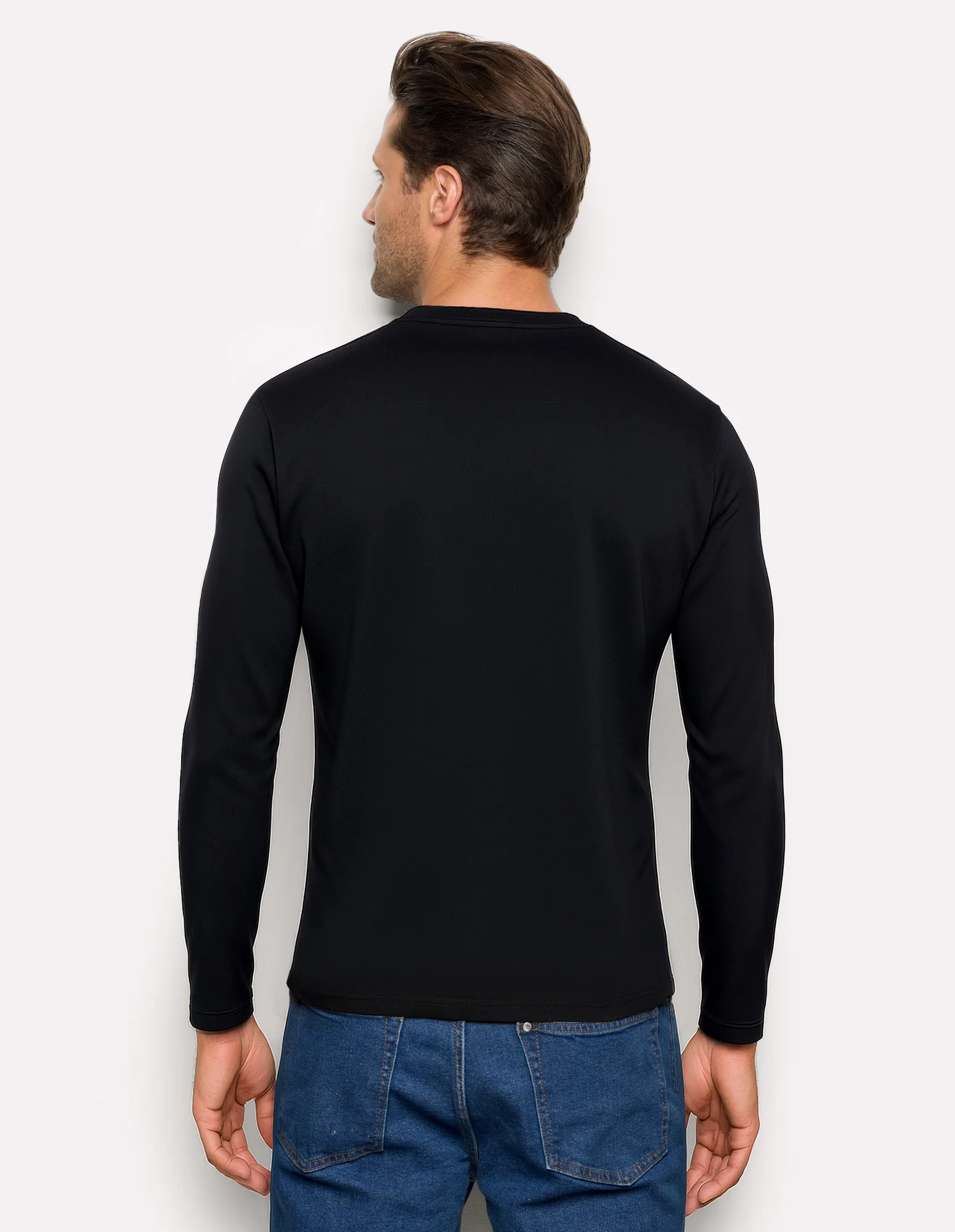 Maglia girocollo Basic in TENCEL™ Modal con Seta - Image 11