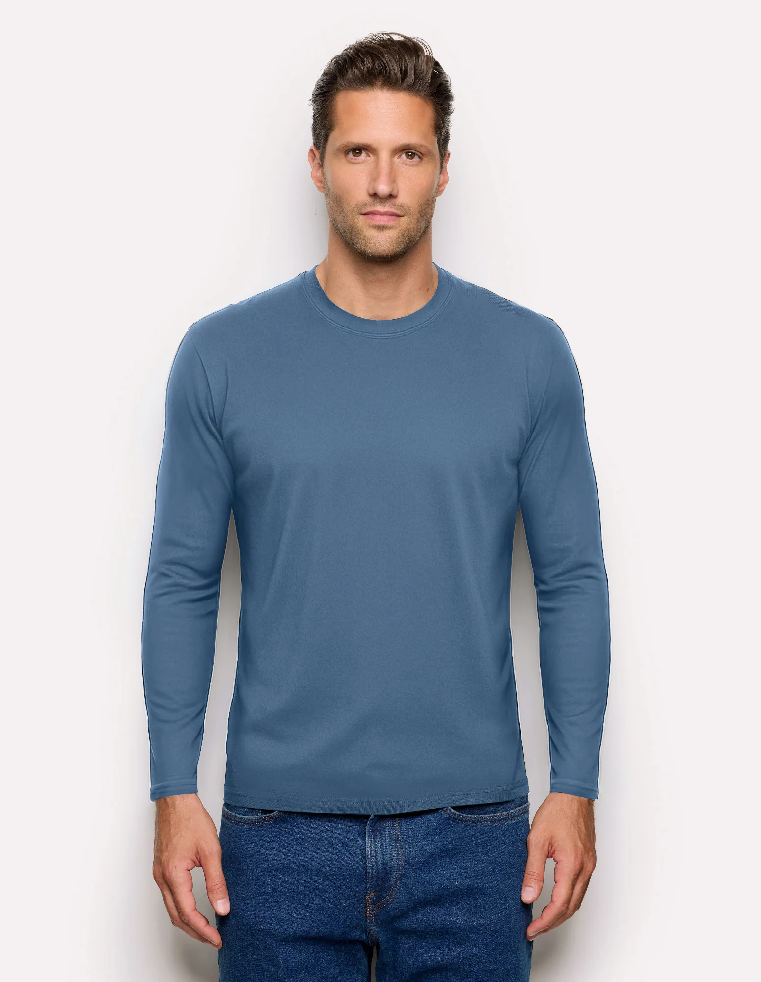 Maglia girocollo Basic in TENCEL™ Modal con Seta - Image 6