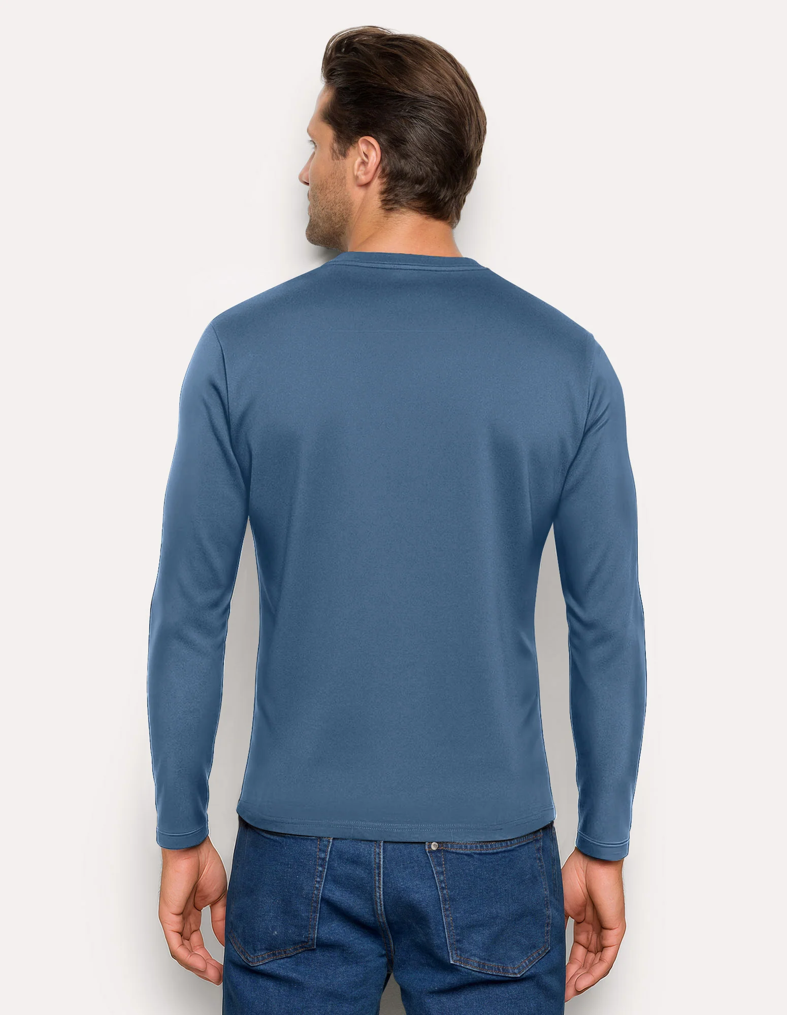 Maglia girocollo Basic in TENCEL™ Modal con Seta - Image 7