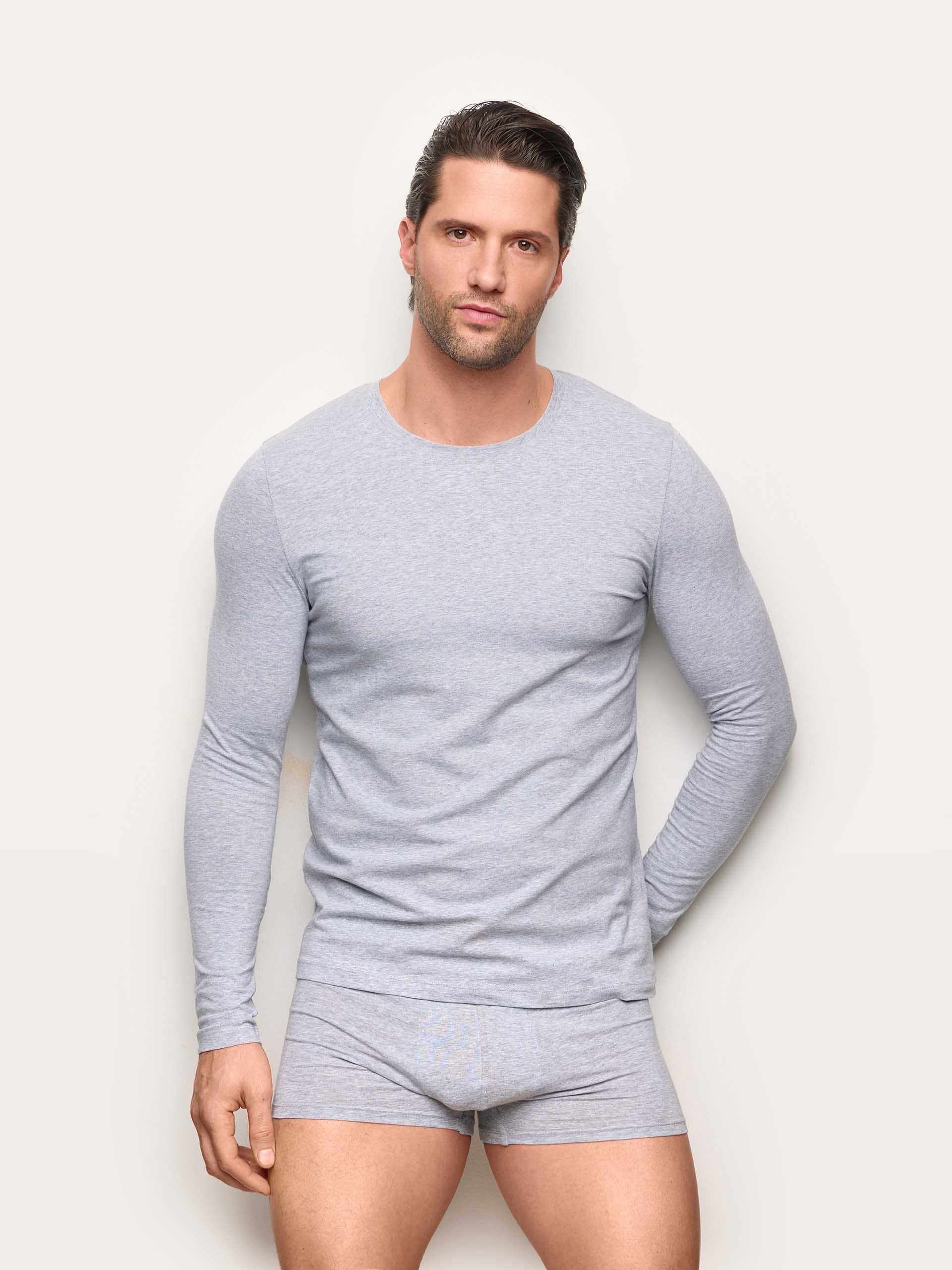 Maglia girocollo manica lunga jersey di cotone - New Simply - Image 11