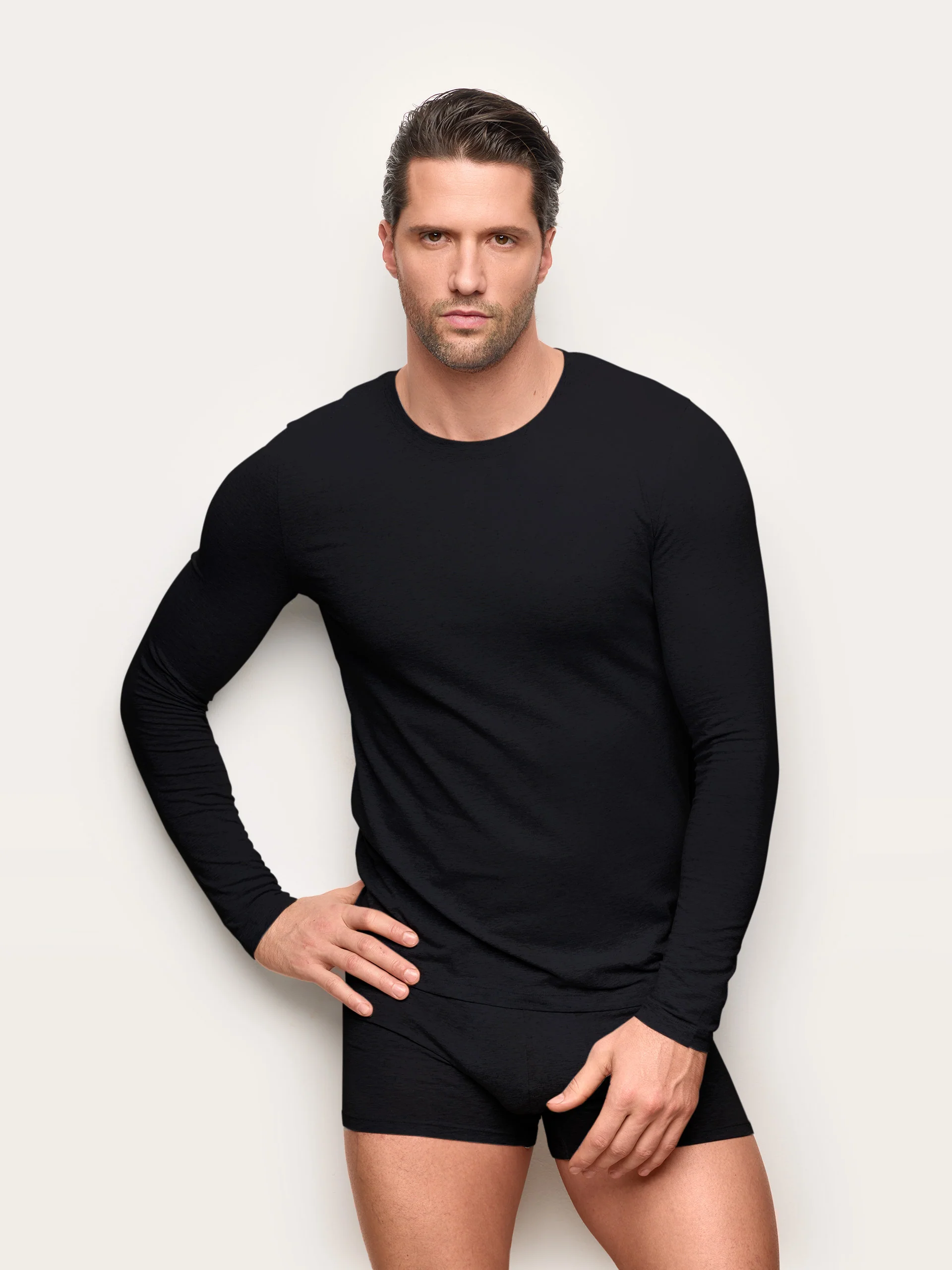 Maglia girocollo manica lunga jersey di cotone - New Simply - Image 16