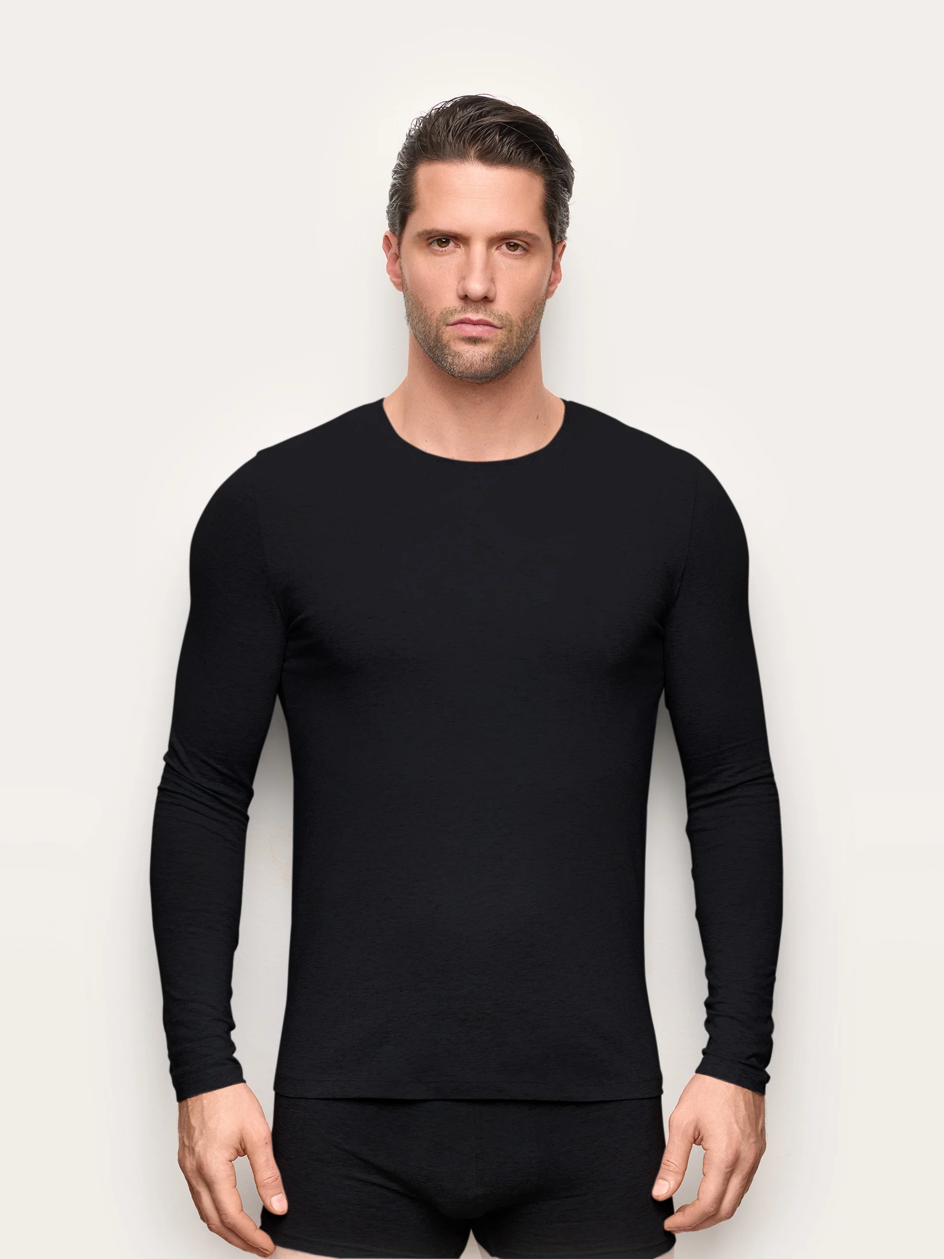 Maglia girocollo manica lunga jersey di cotone - New Simply - Image 17