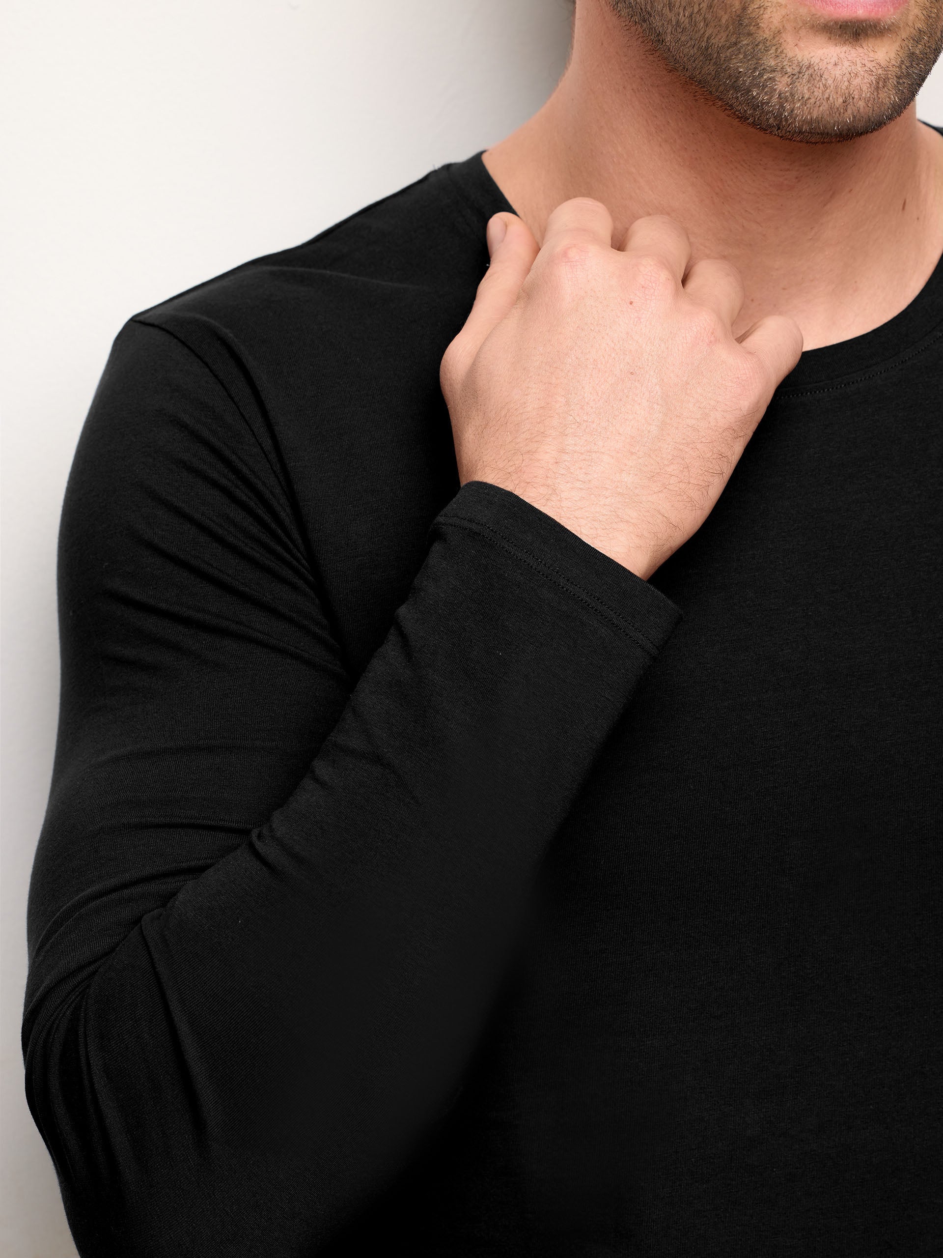 Maglia girocollo manica lunga jersey di cotone - New Simply - Image 18