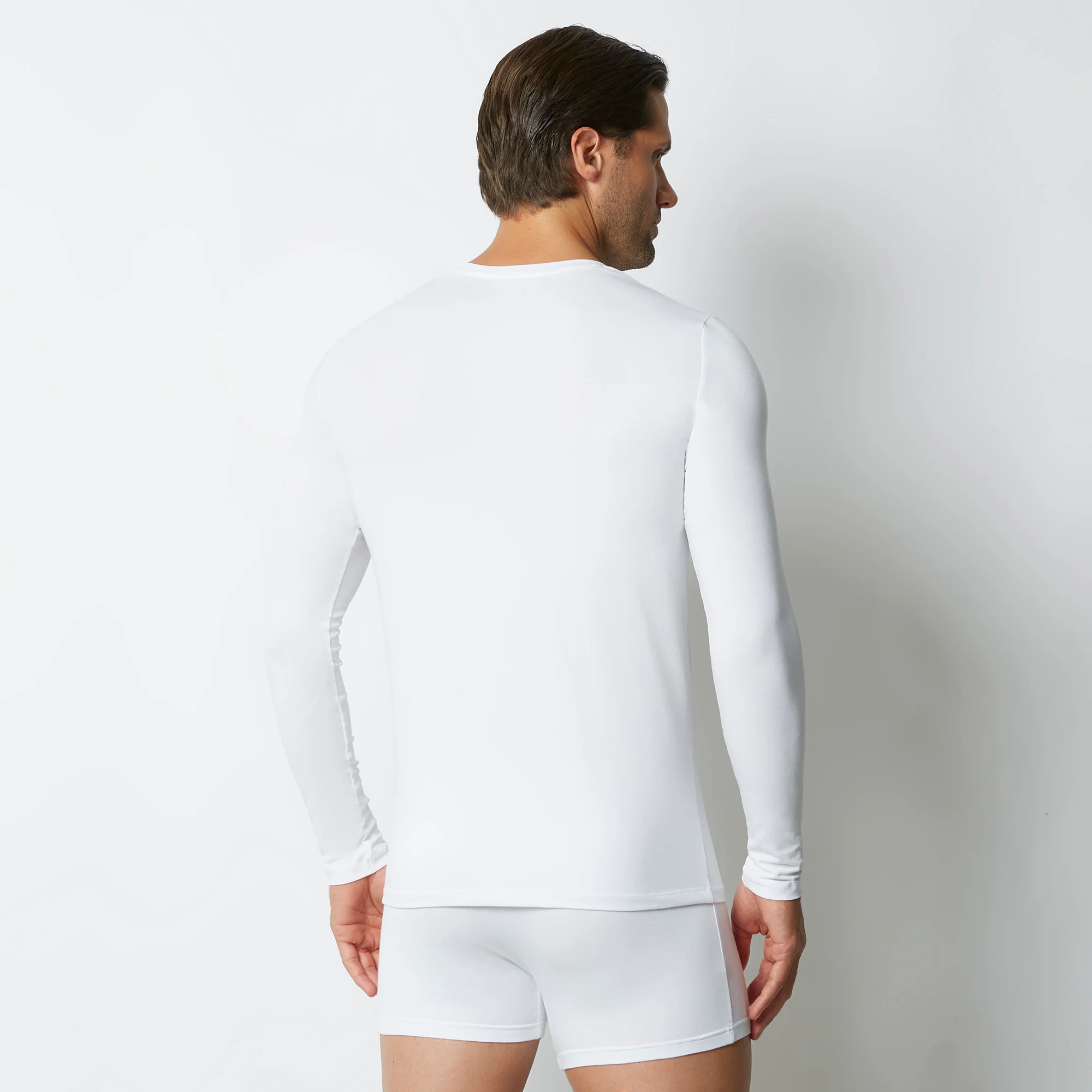 Maglia girocollo uomo a maniche lunghe in cotone New Simply - Image 2