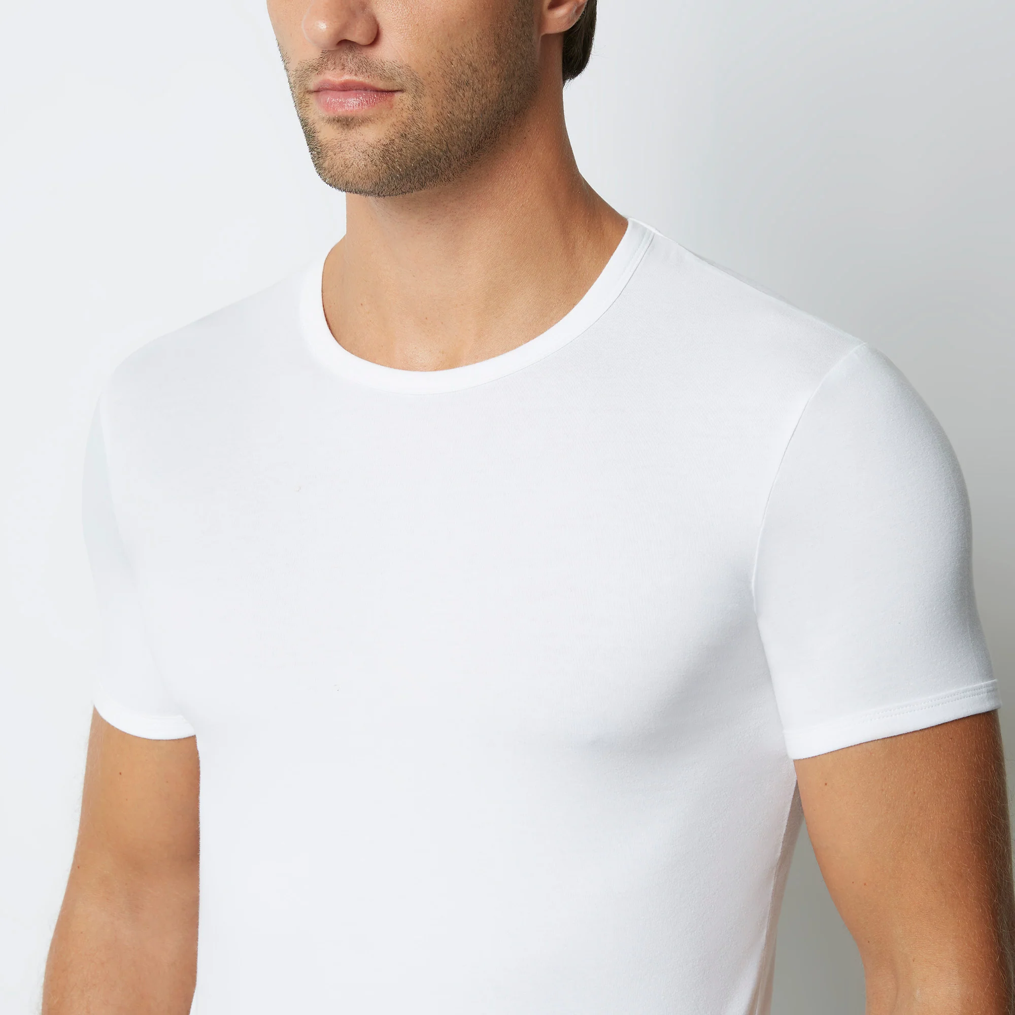 Maglia girocollo uomo in cotone New Simply - Image 3