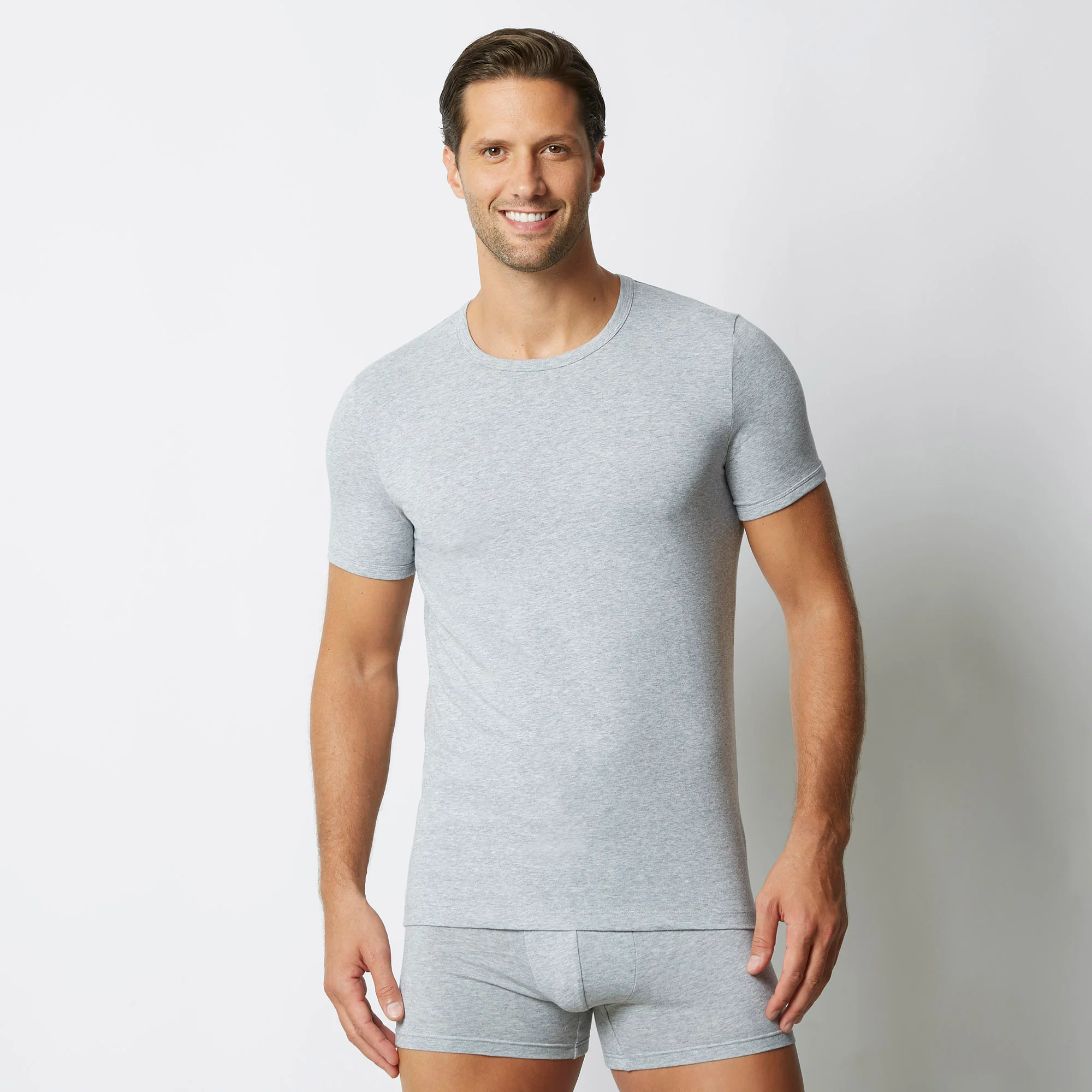 Maglia girocollo uomo in cotone New Simply - Image 9